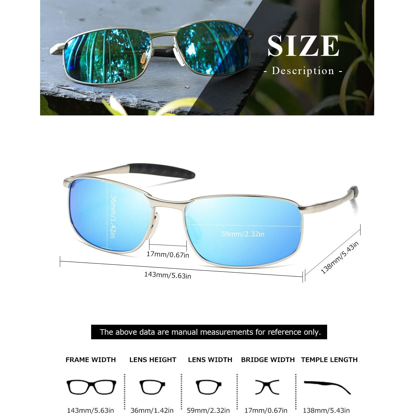 Gafas de sol AEVOGUE Vision unisex polarizadas marco metal