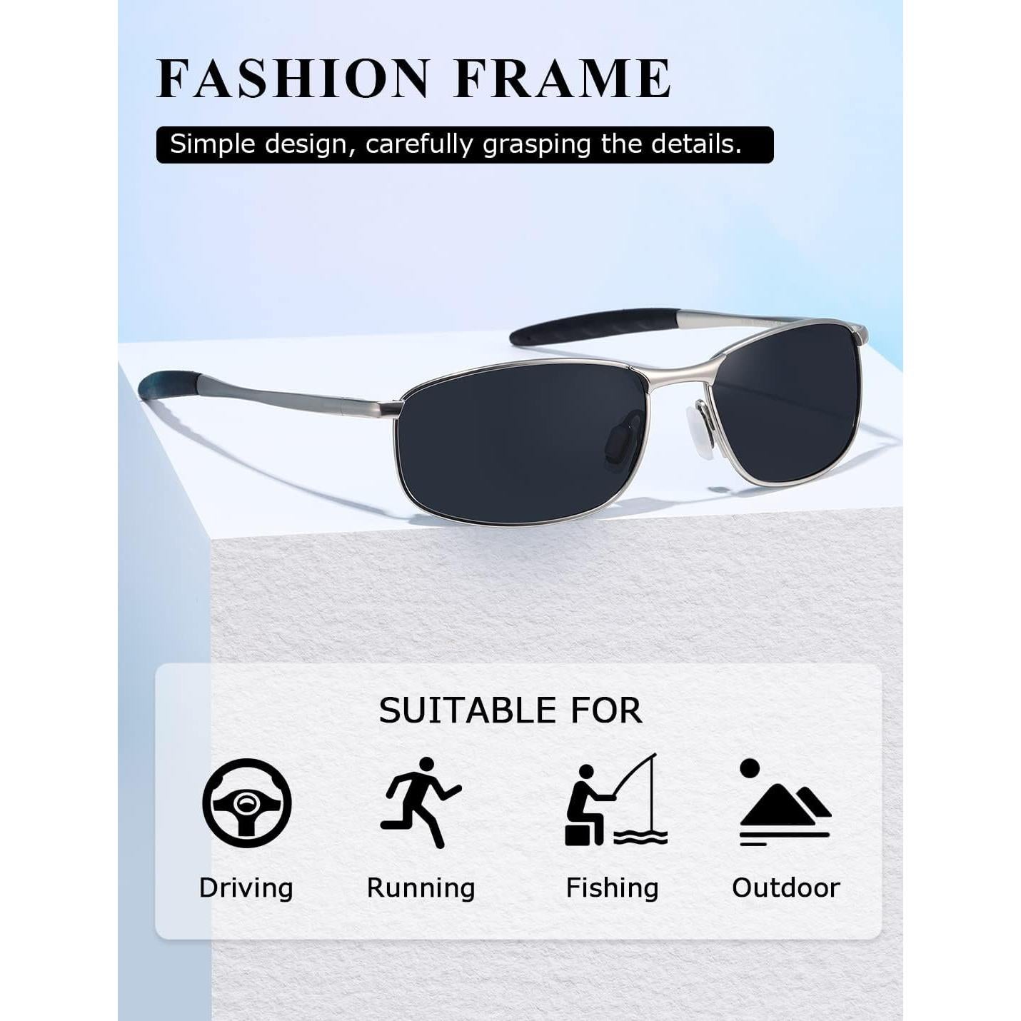 Gafas de sol AEVOGUE Vision polarizadas para hombres