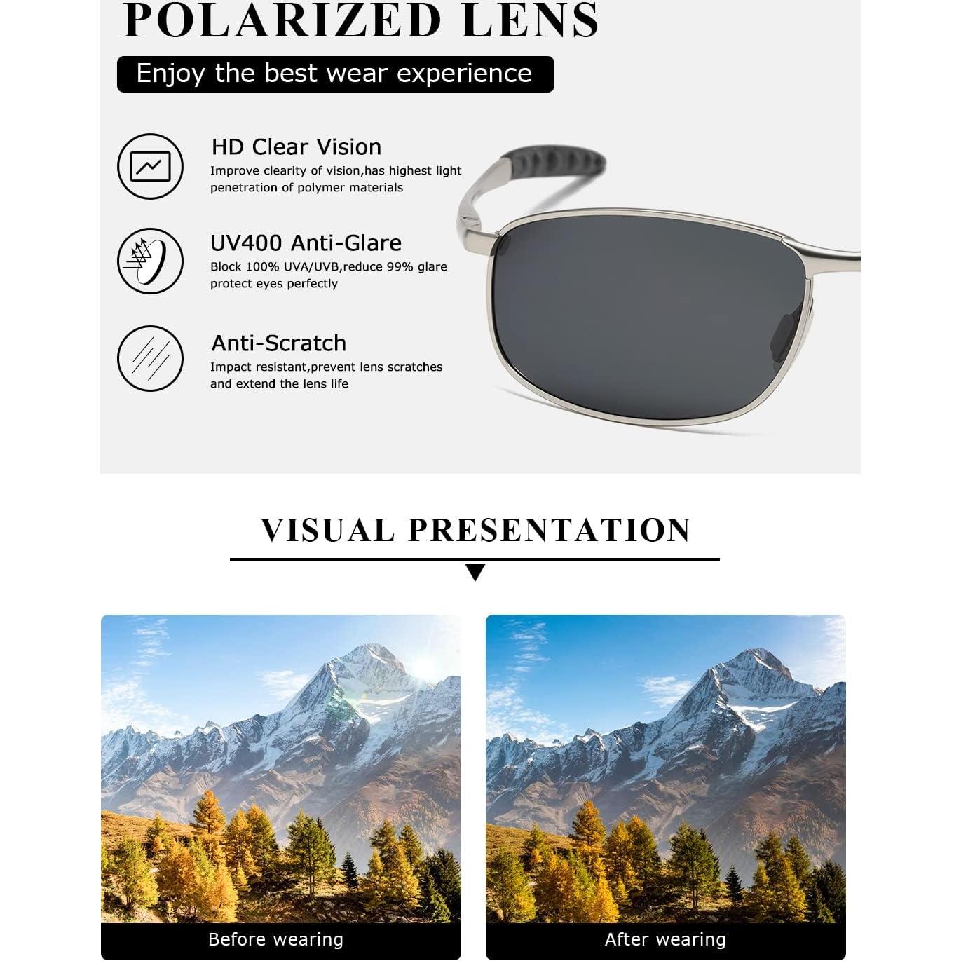 Gafas de sol AEVOGUE Vision polarizadas para hombres