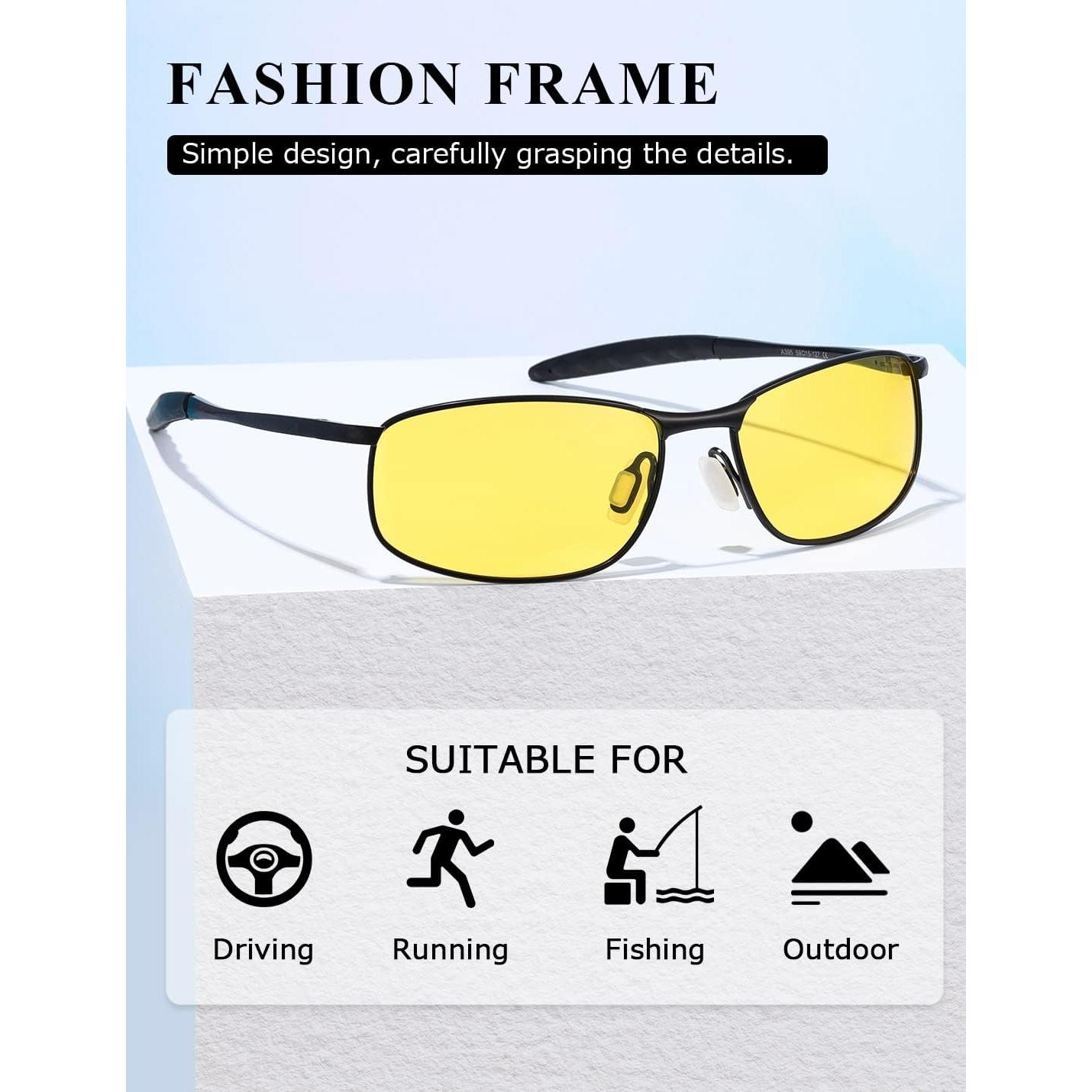 Gafas de sol AEVOGUE Vision polarizadas unisex marco metal