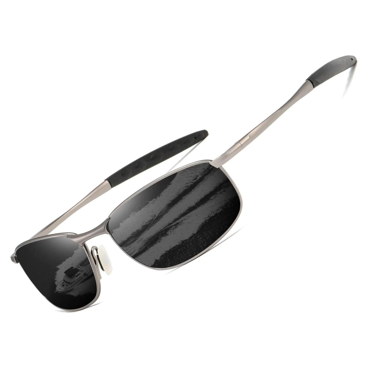 Gafas de sol AEVOGUE Vision gris y negro UV400 para hombres