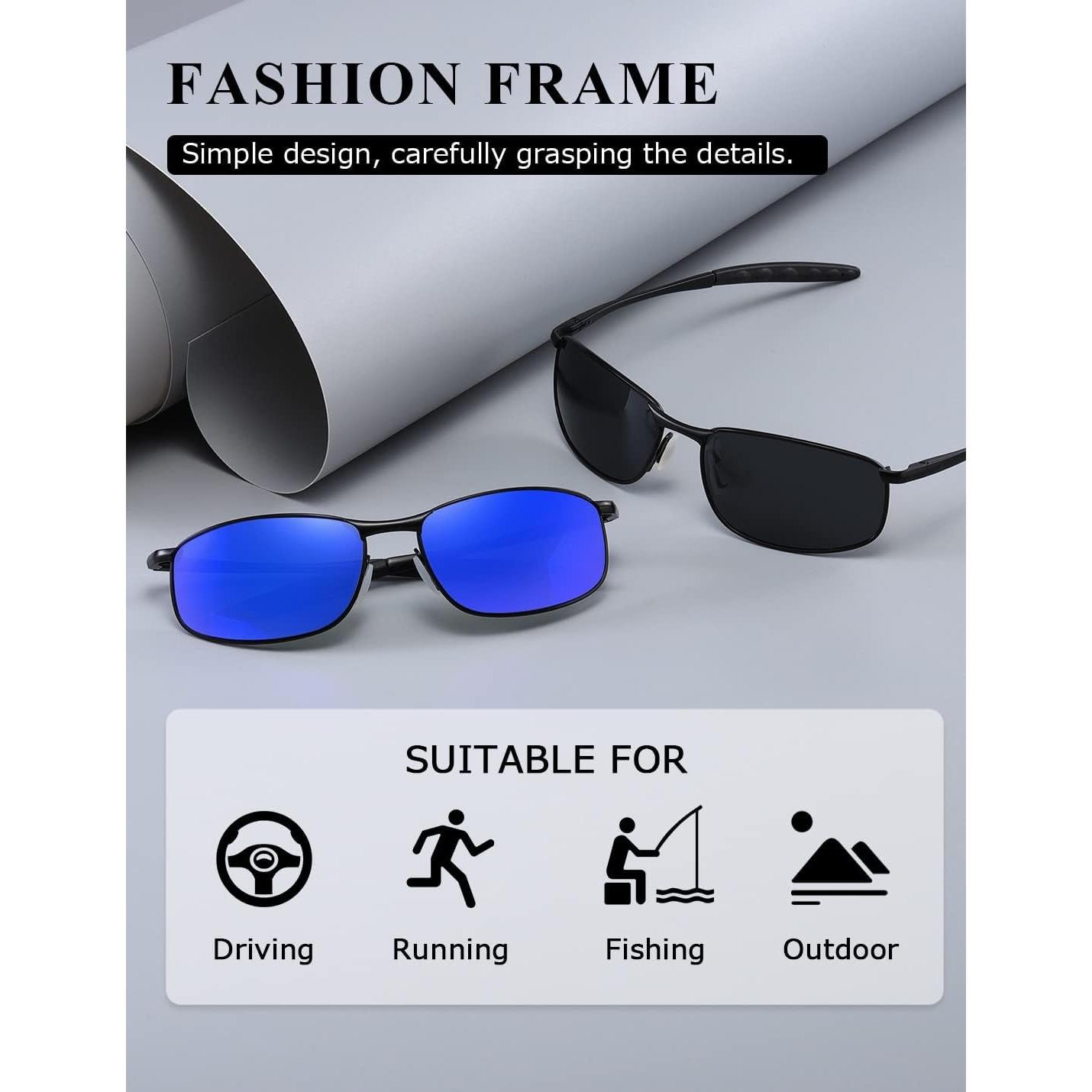 Gafas de sol AEVOGUE Vision retro metalizadas UV400