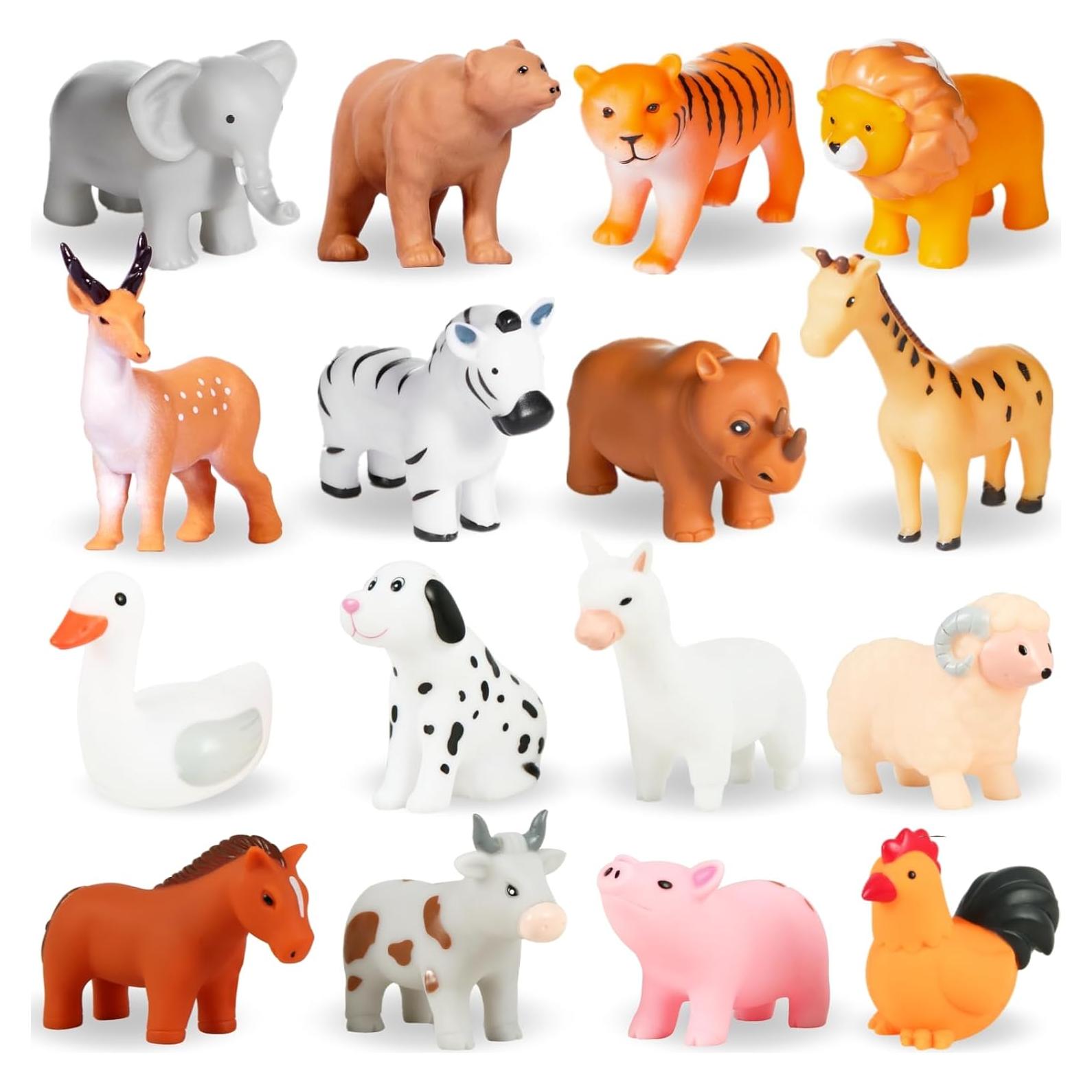 Juguetes de Baño WQTHE 16 Piezas Sin Agujeros para Bebés