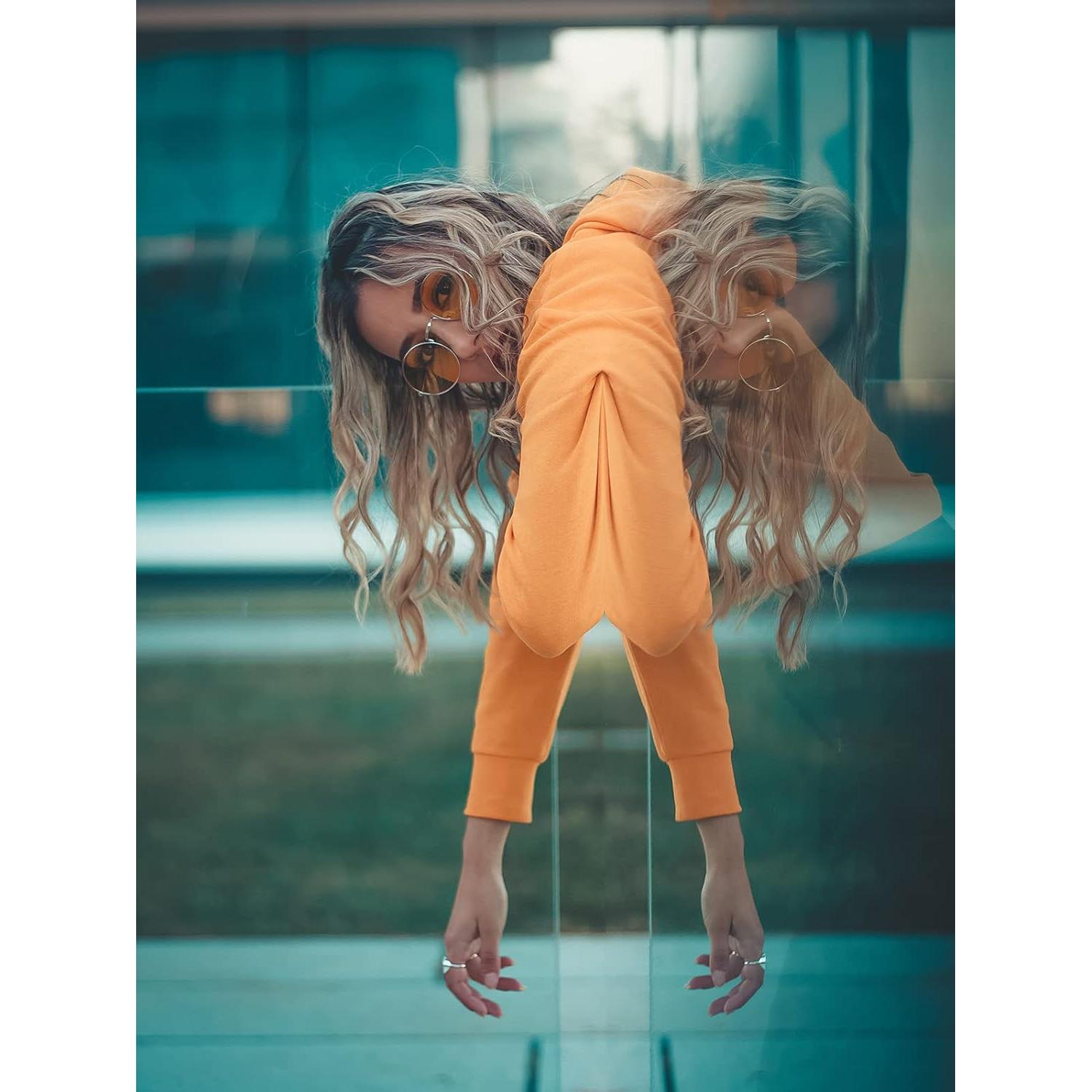 Gafas de sol redondas AIEYEZO metal UV 100% oro/amarillo