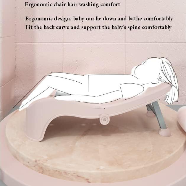 Silla de Champú Ajustable para Niños CNCEST - Rosa, 0-5 Años, 50kg