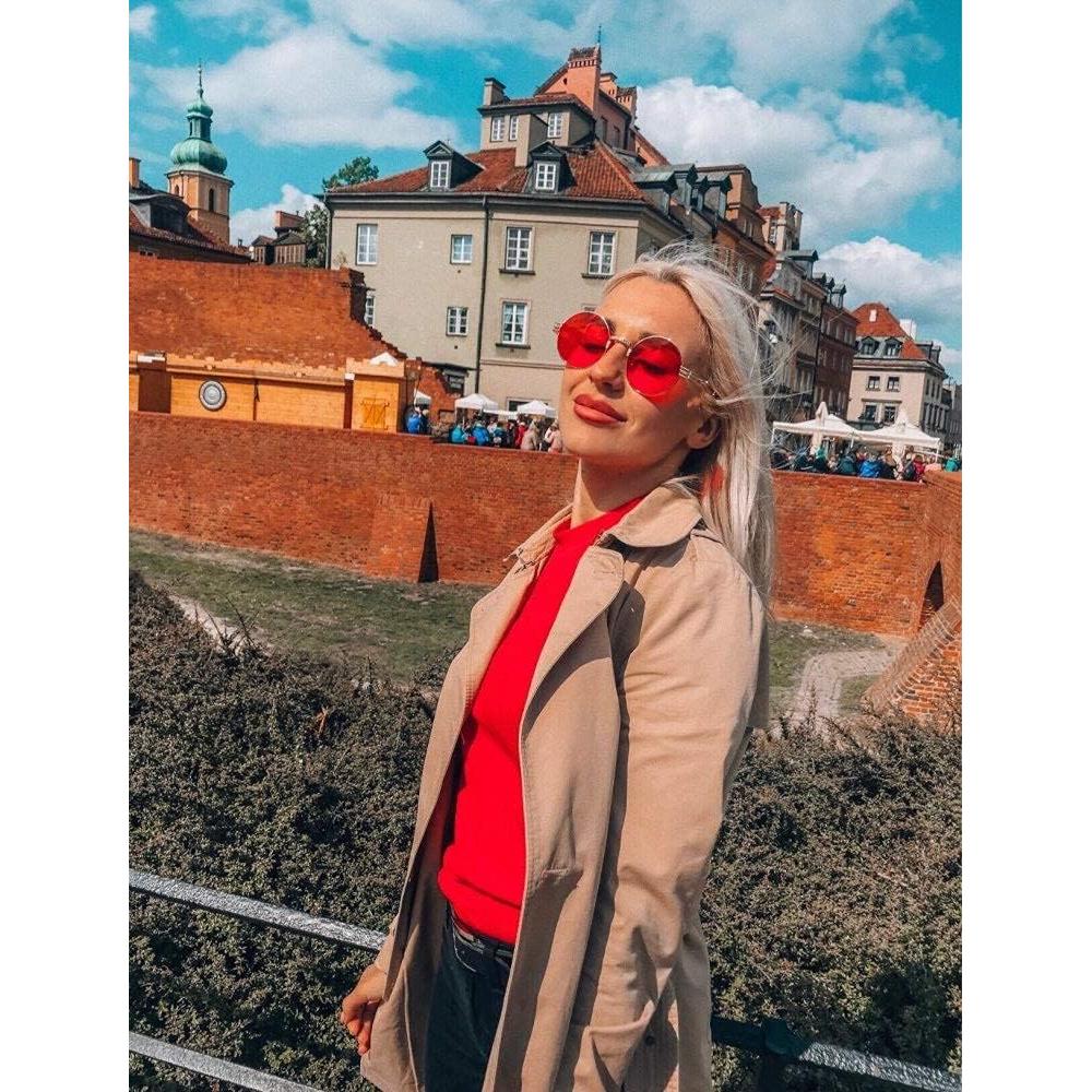 Gafas de sol redondas AIEYEZO steampunk 100% UV bloqueadas