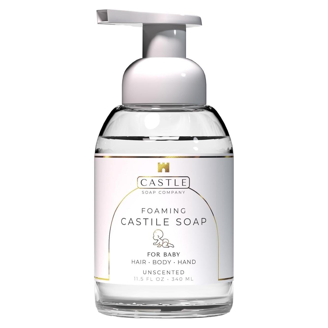 Jabón Espumoso para Bebés Castle Soap 325 g Sin Fragancia