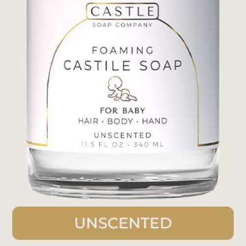 Jabón Espumoso para Bebés Castle Soap 325 g Sin Fragancia