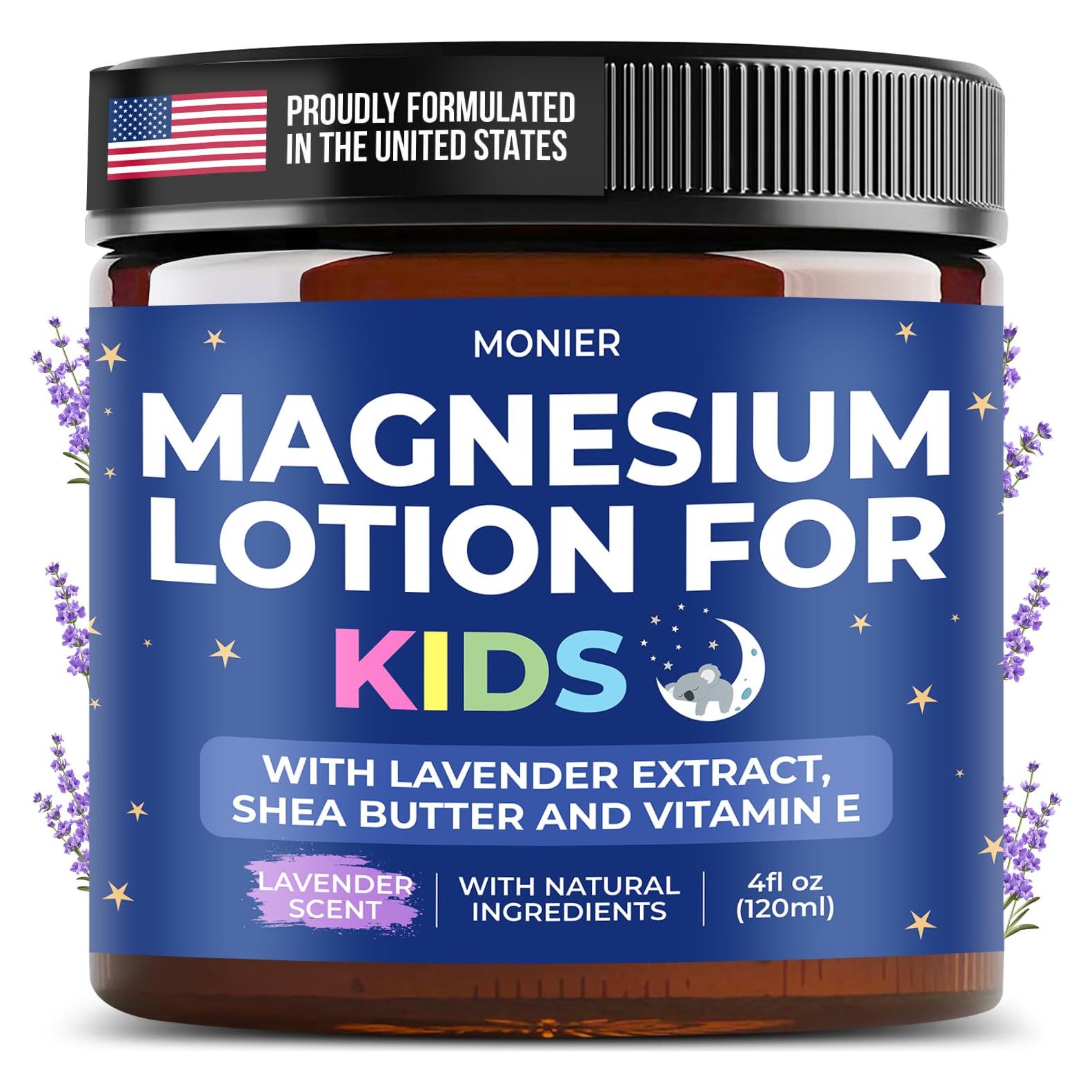 Loción de Magnesio para Niños MONIER 113 g - Sin Fragancia