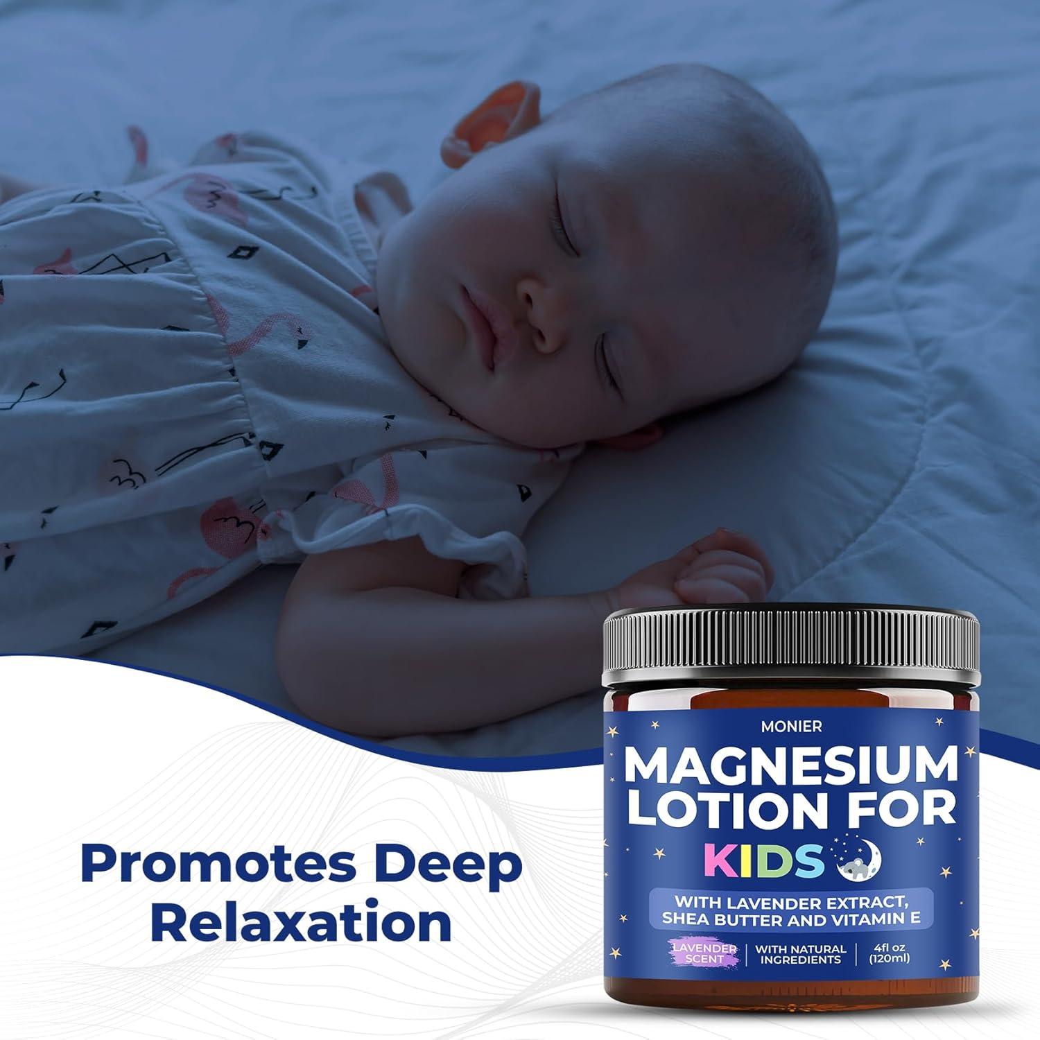 Loción de Magnesio para Niños MONIER 113 g - Sin Fragancia