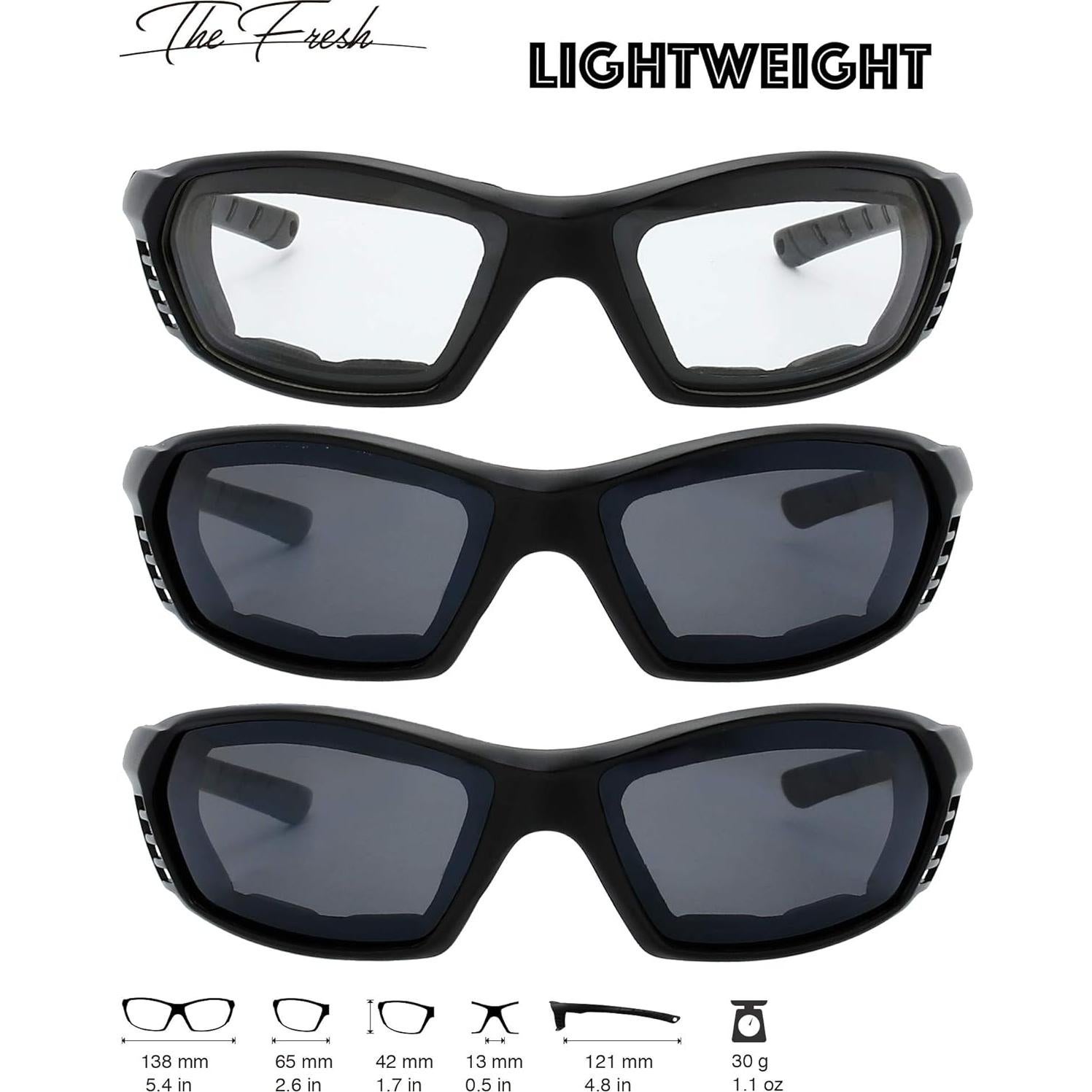 Gafas de Motocicleta The Fresh FR13 100% UVB/UVA 3 Pares
