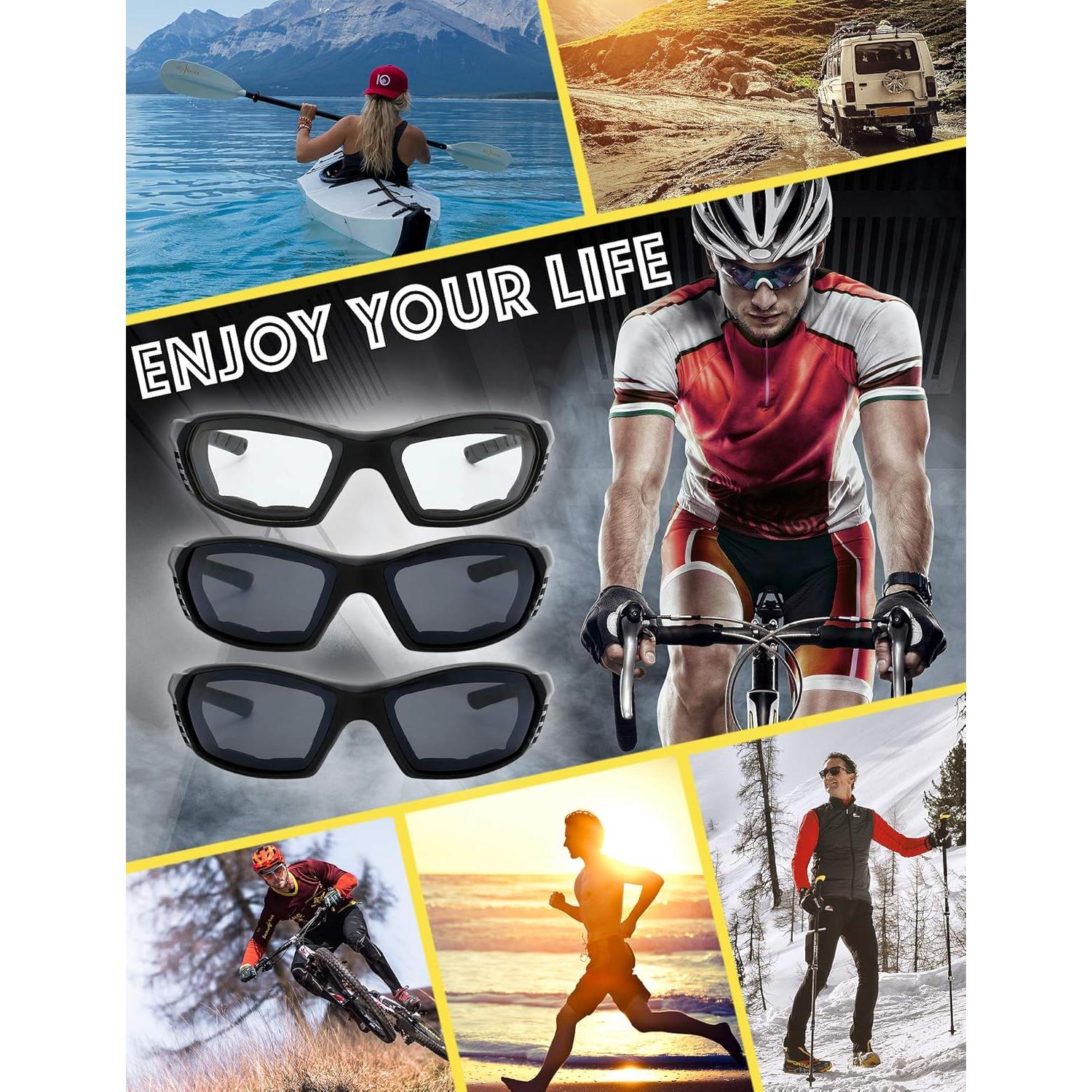 Gafas de Motocicleta The Fresh FR13 100% UVB/UVA 3 Pares