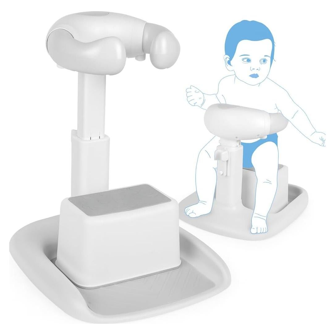 Soporte de Ducha Ajustable Genérico con Taburete Antideslizante