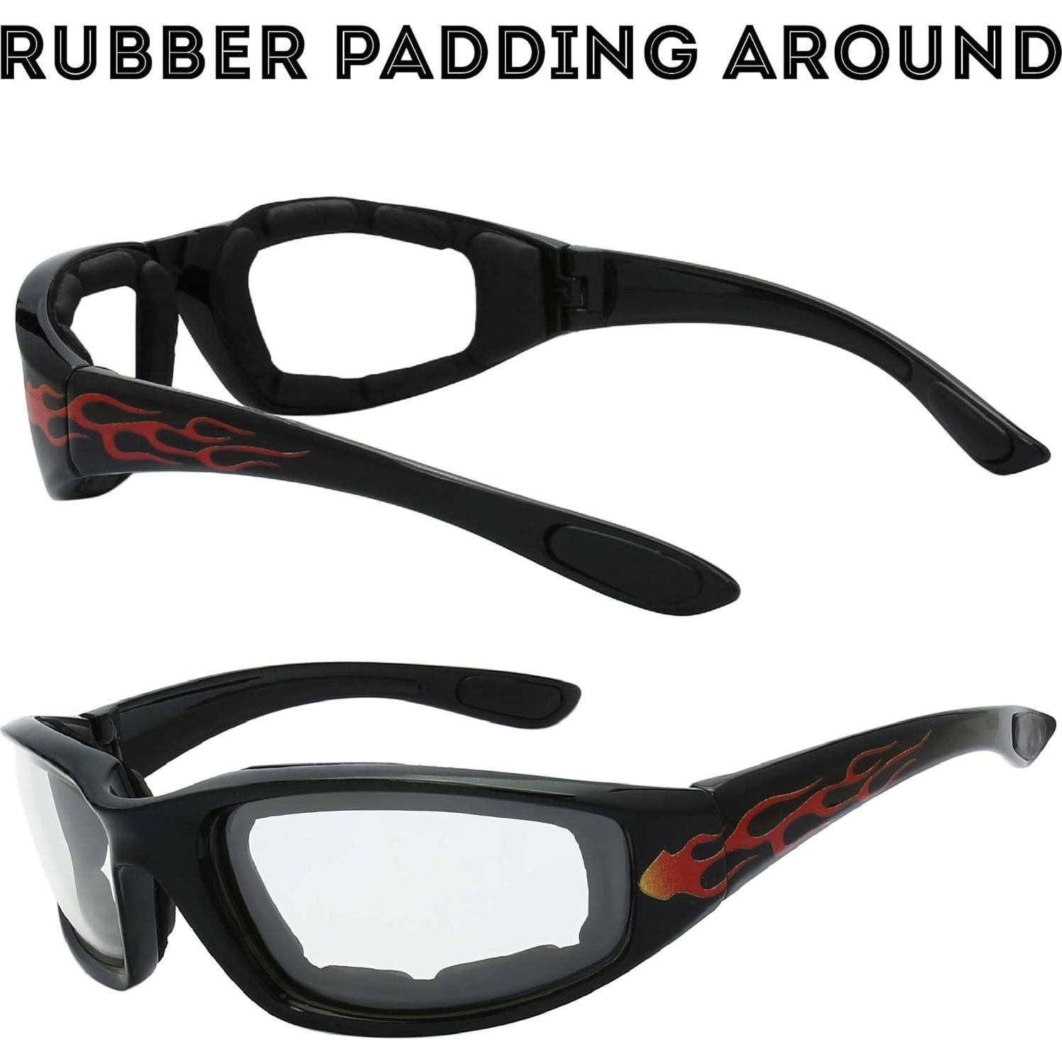 Gafas de Motocicleta The Fresh FR14 UV400 Acolchadas 3 Lentes