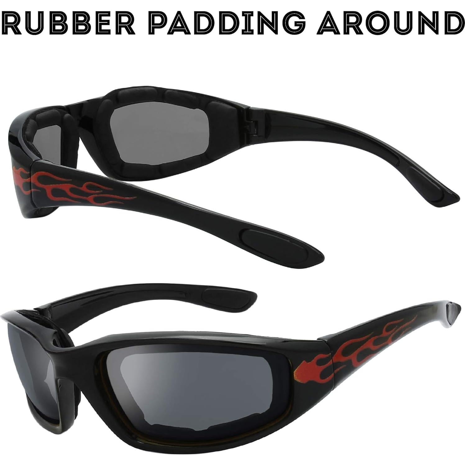 Gafas de Motocicleta The Fresh FR14 UV400 Acolchadas 3 Lentes