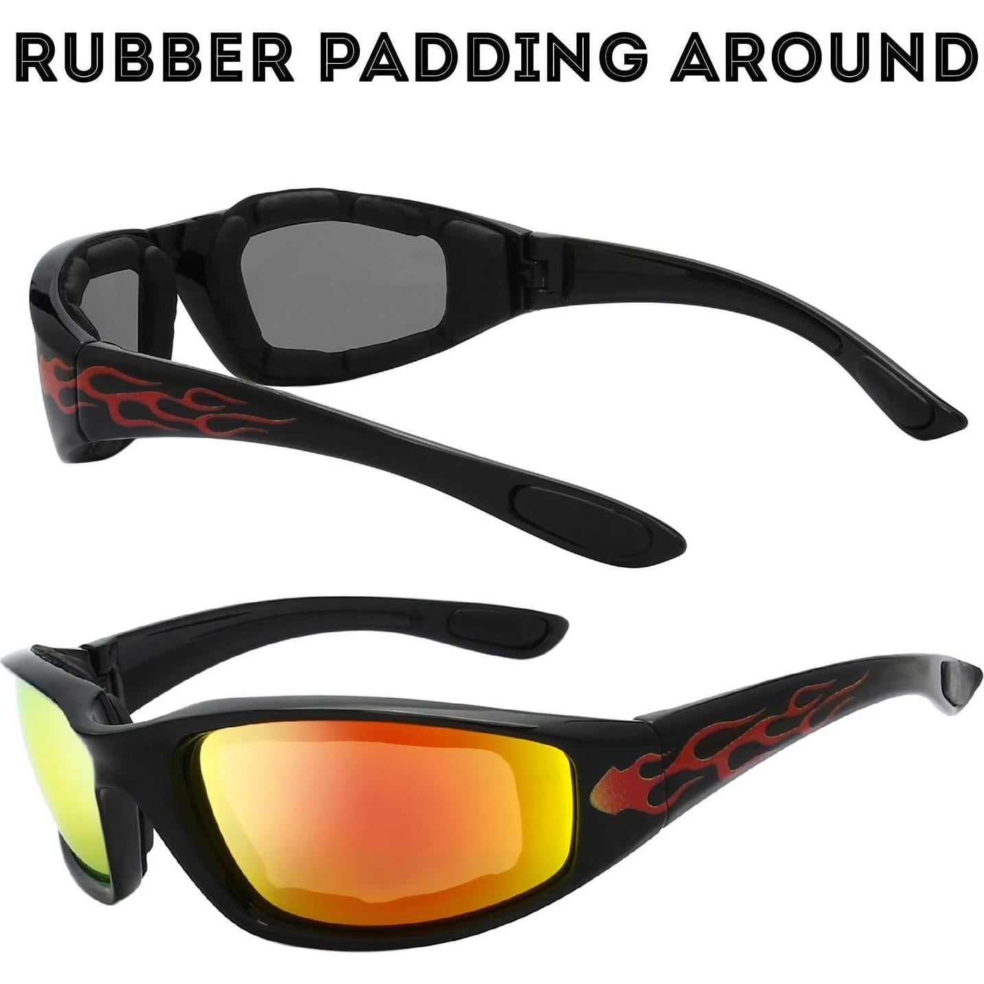 Gafas de Motocicleta The Fresh FR14 UV400 Acolchadas 3 Pares
