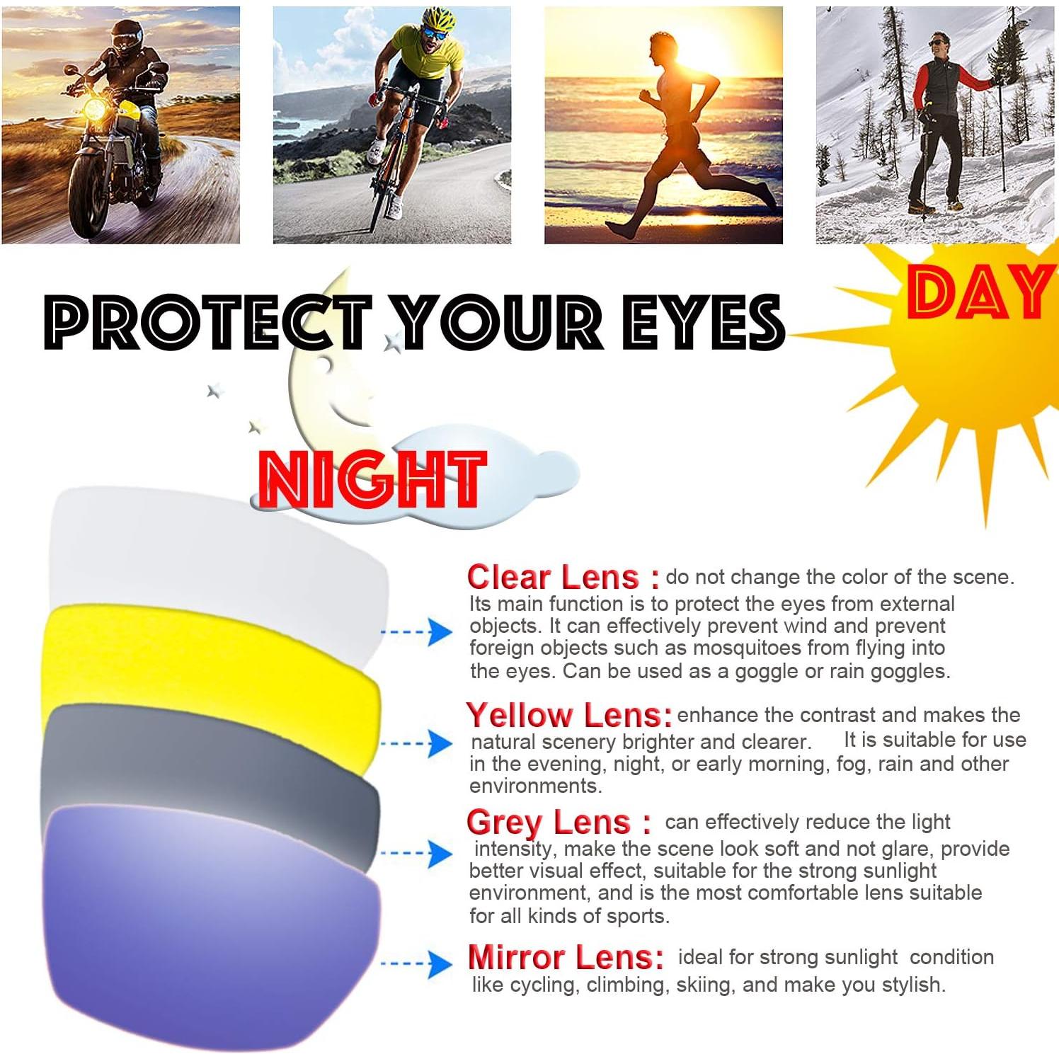 Gafas de Motocicleta The Fresh FR13 UV400 Acolchadas 3 Pares