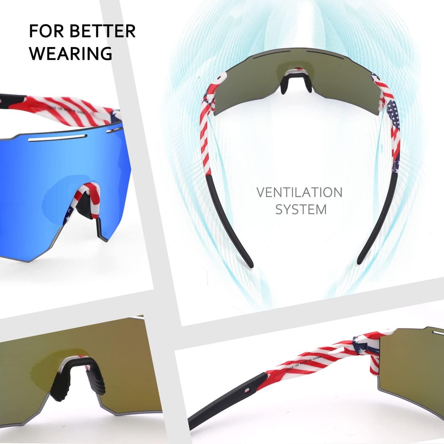 Gafas de Ciclismo Ukoly con 3 Lentes Intercambiables