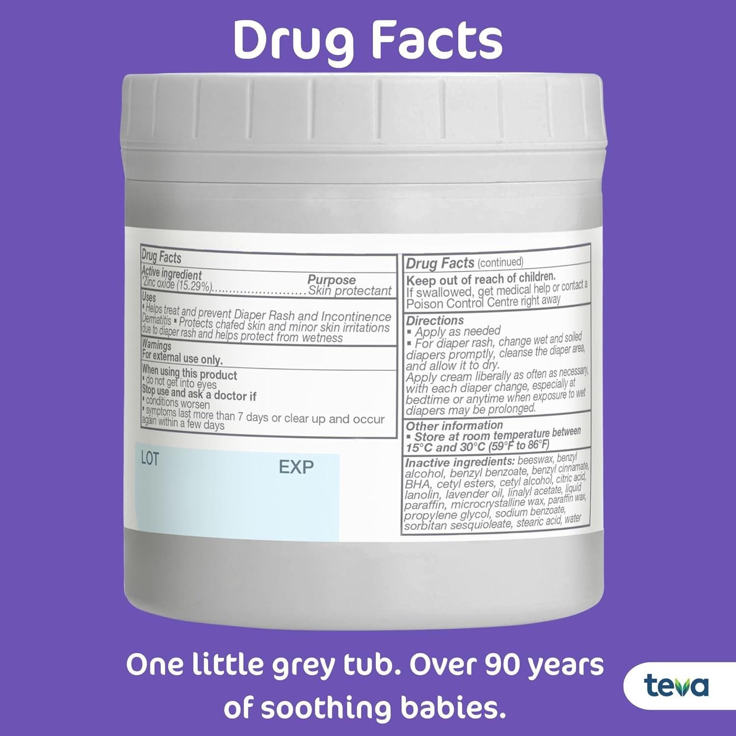 Crema para erupciones de pañal Sudocrem 125g - Alivia y protege