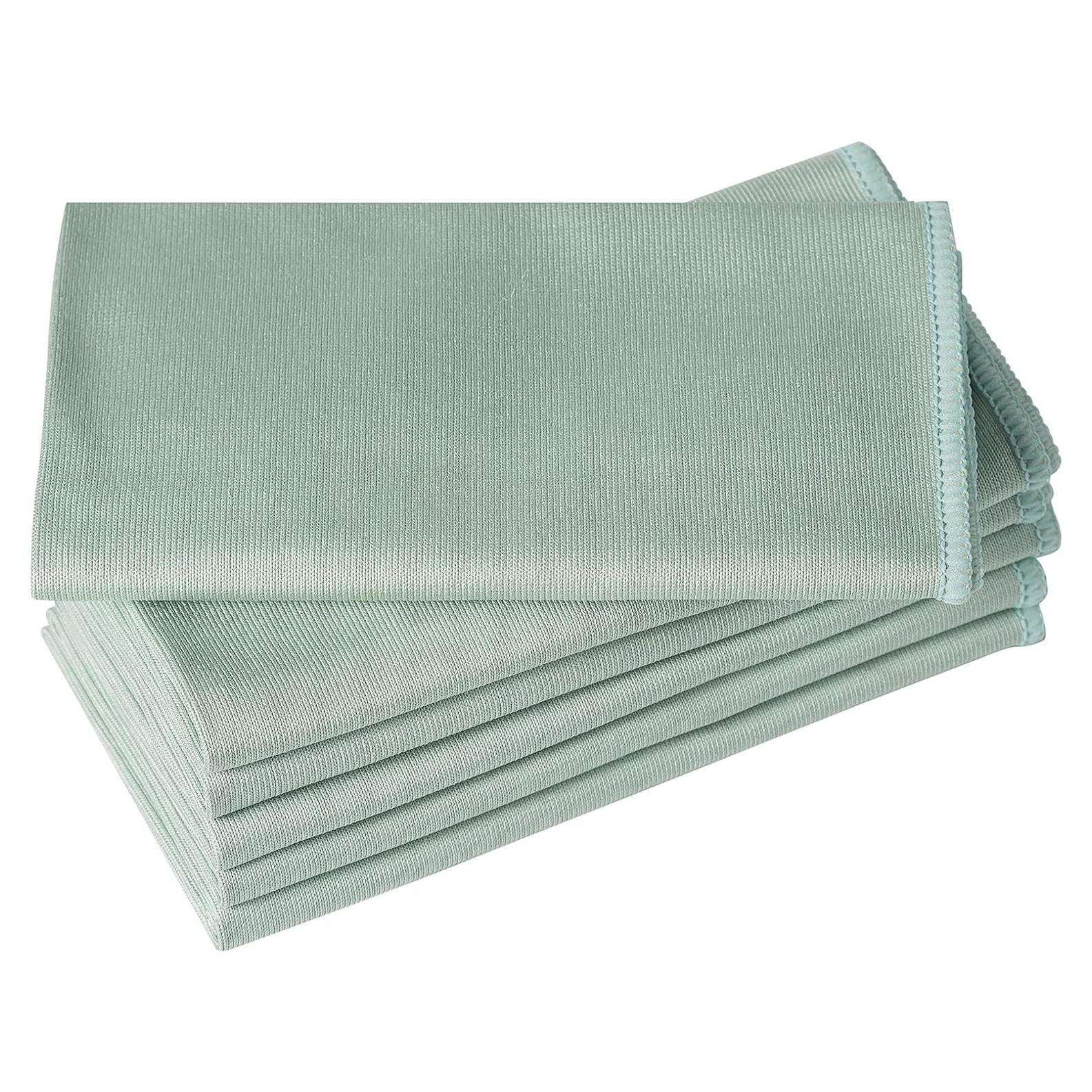 Paquete de 6 paños de microfibra Puomue 40x40 cm verde