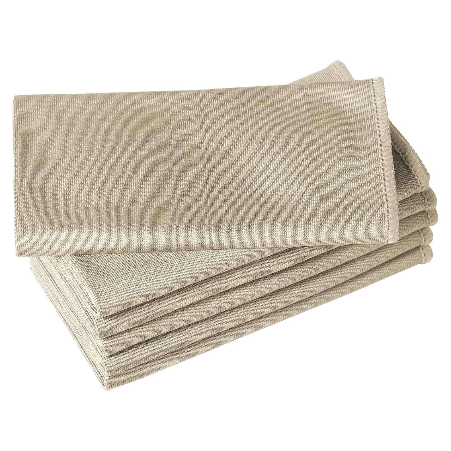 Paquete de 6 paños de microfibra Puomue 40x40 cm sin pelusa