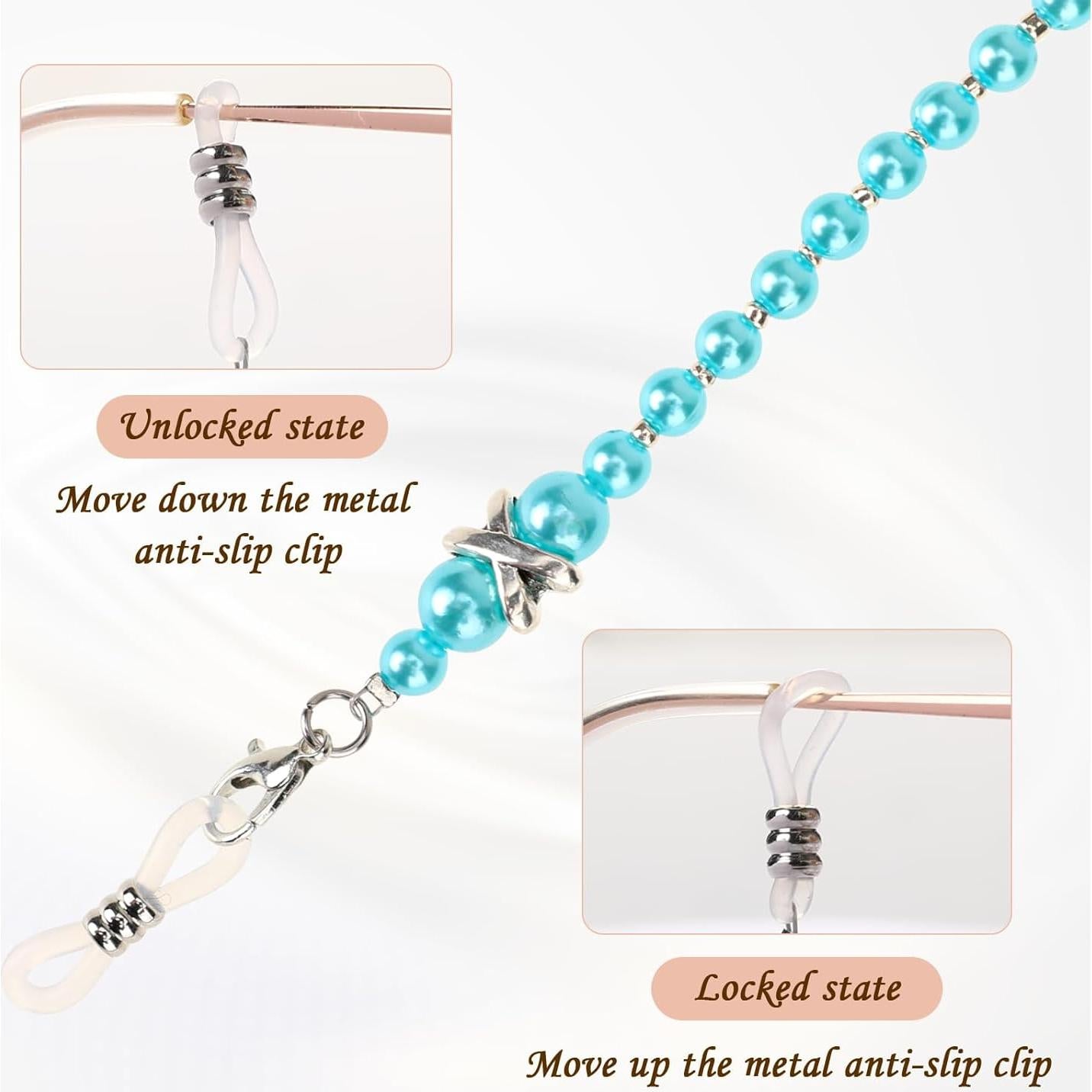 Cadena de Gafas de Perlas 75 cm - 3 Piezas - Accesorio Mujer