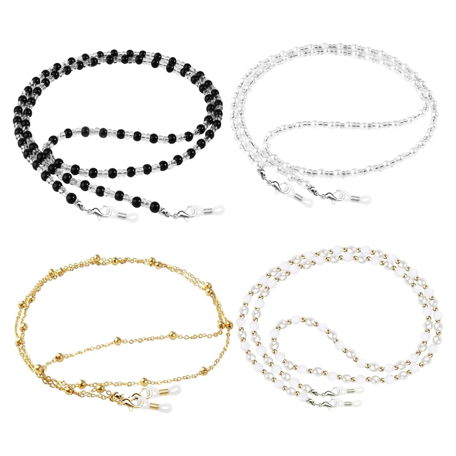 Cadenas para Gafas ONESING 4 Pcs Ajustables Multicolor