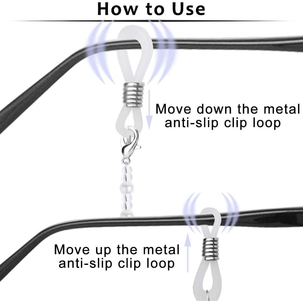 Cadenas para Gafas ONESING 4 Piezas con Cuentas