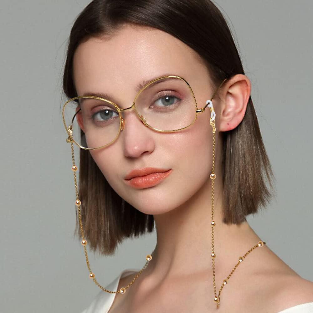 Cadenas para Gafas ONESING 4 Piezas con Cuentas