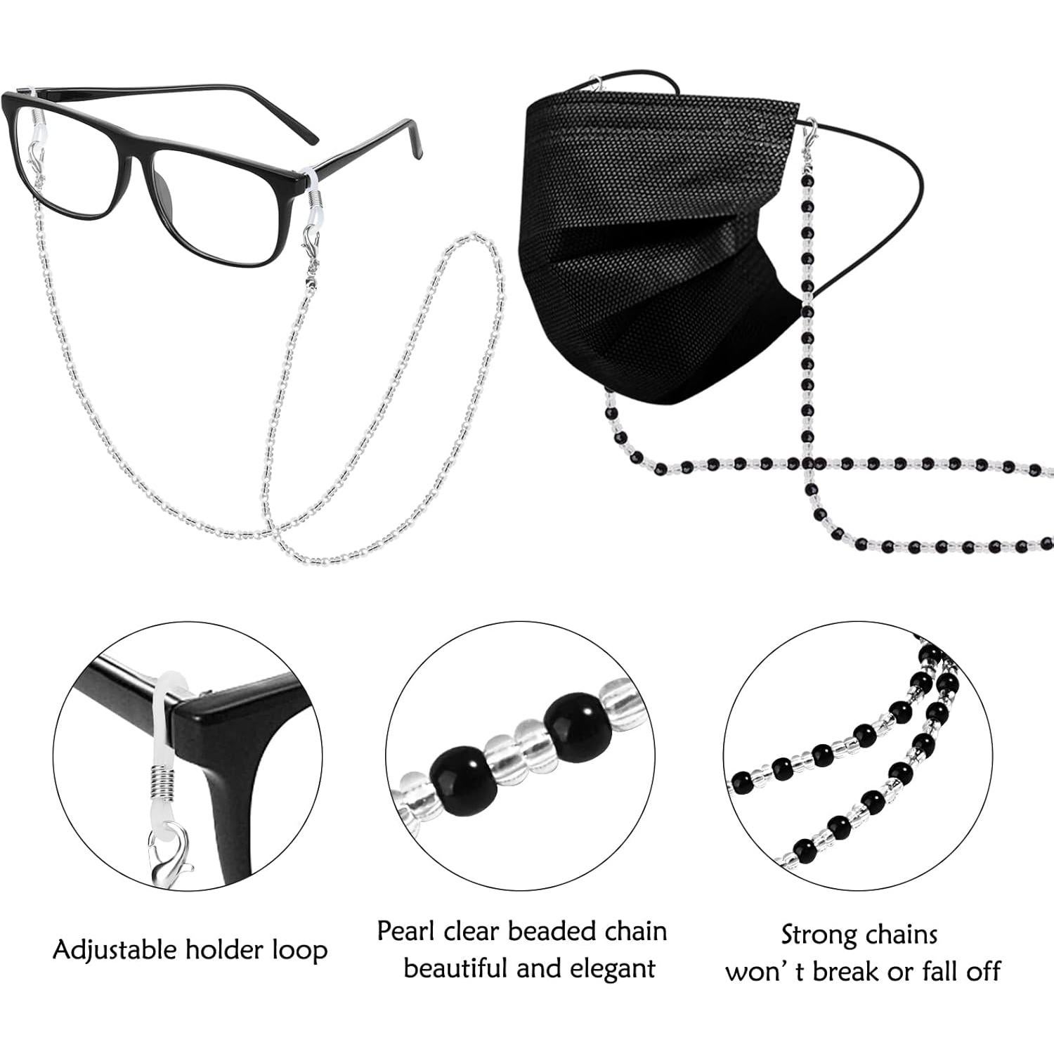 Cadenas para Gafas ONESING 4 Pcs Ajustables Multicolor