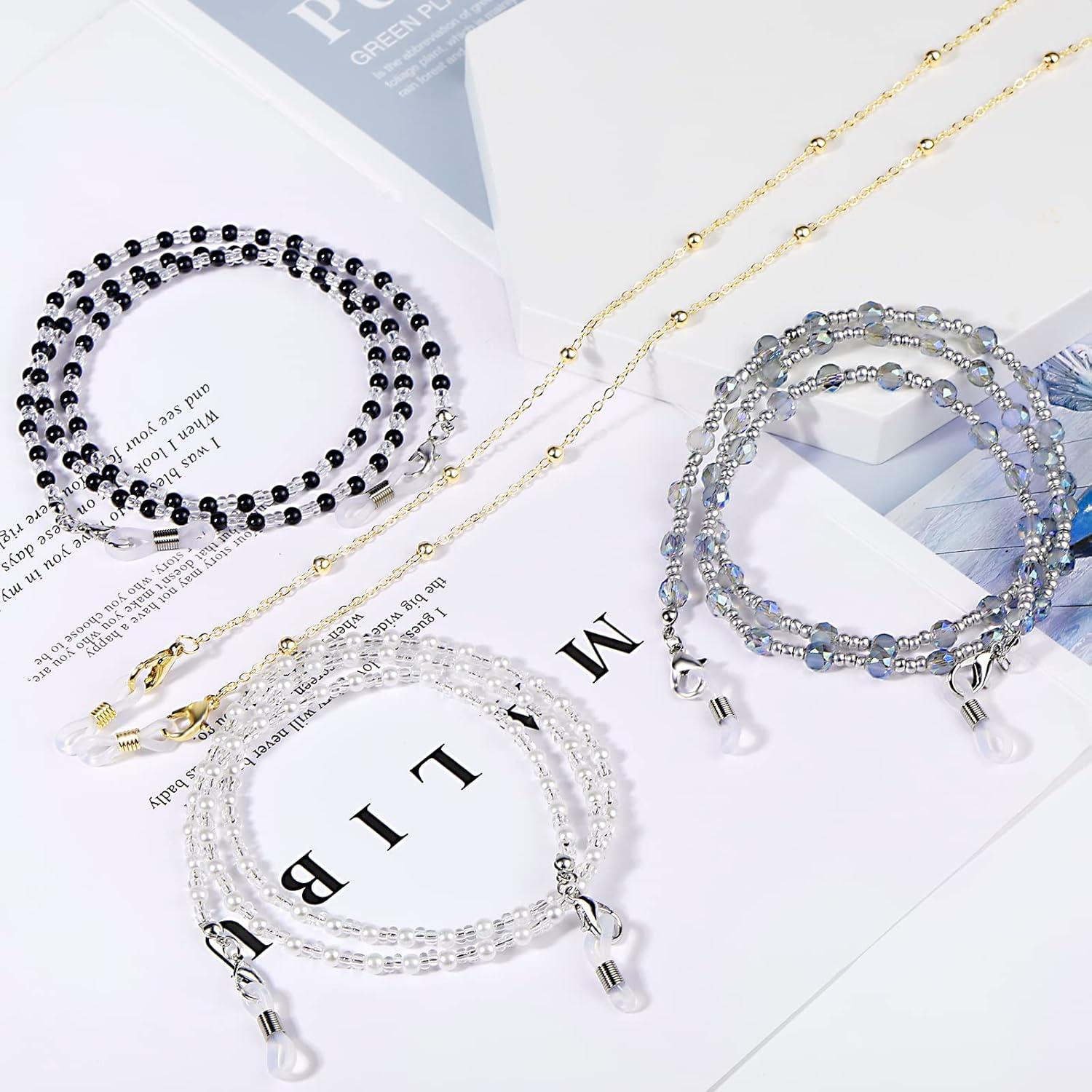 Cadenas para Gafas ONESING 4 Pcs Ajustables Multicolor