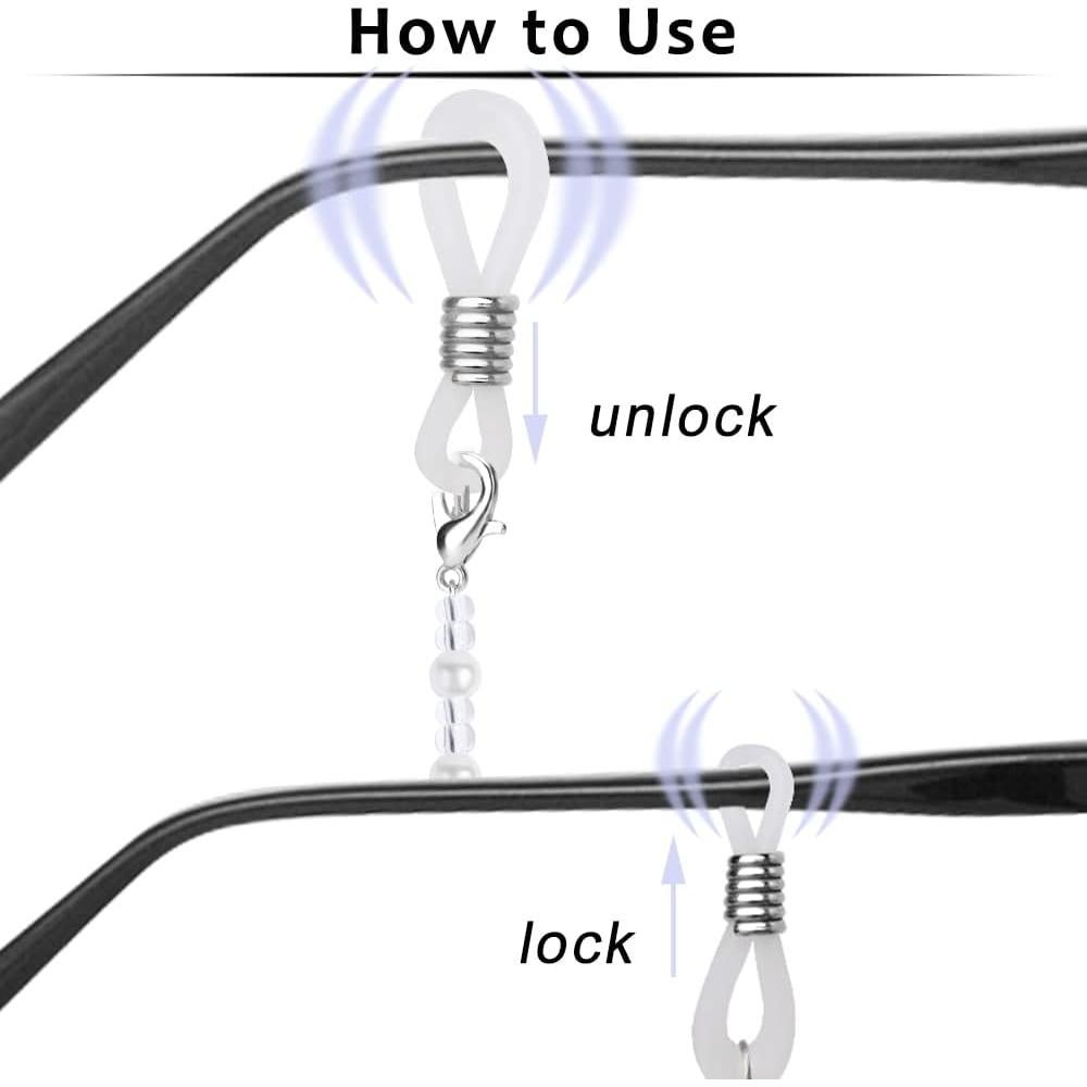 Cadenas para Gafas ONESING 4 Pcs Ajustables Multicolor