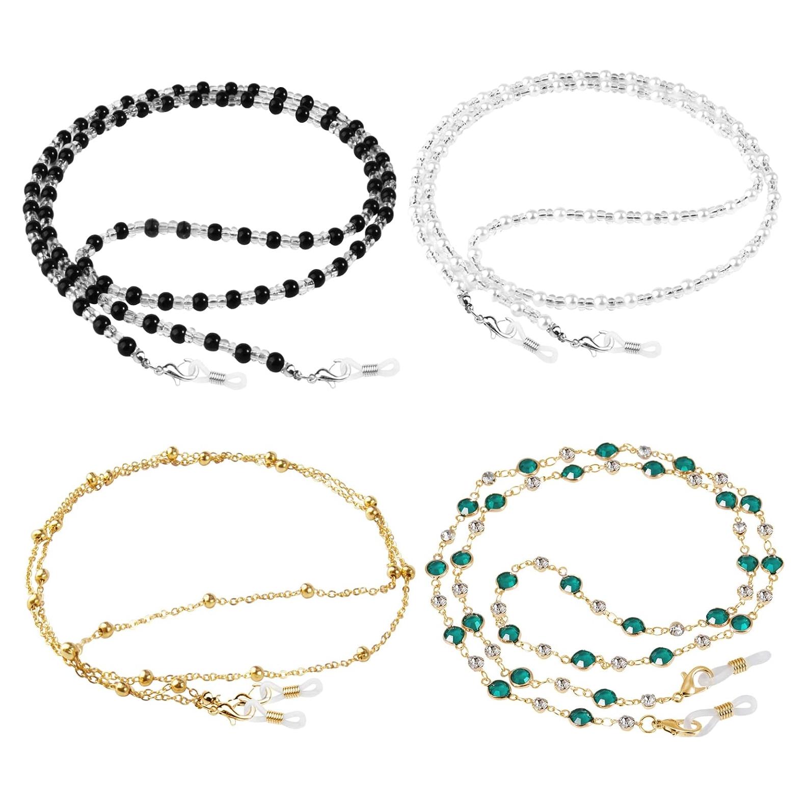 Cadenas para Gafas ONESING 4 Pcs Ajustables Multicolor