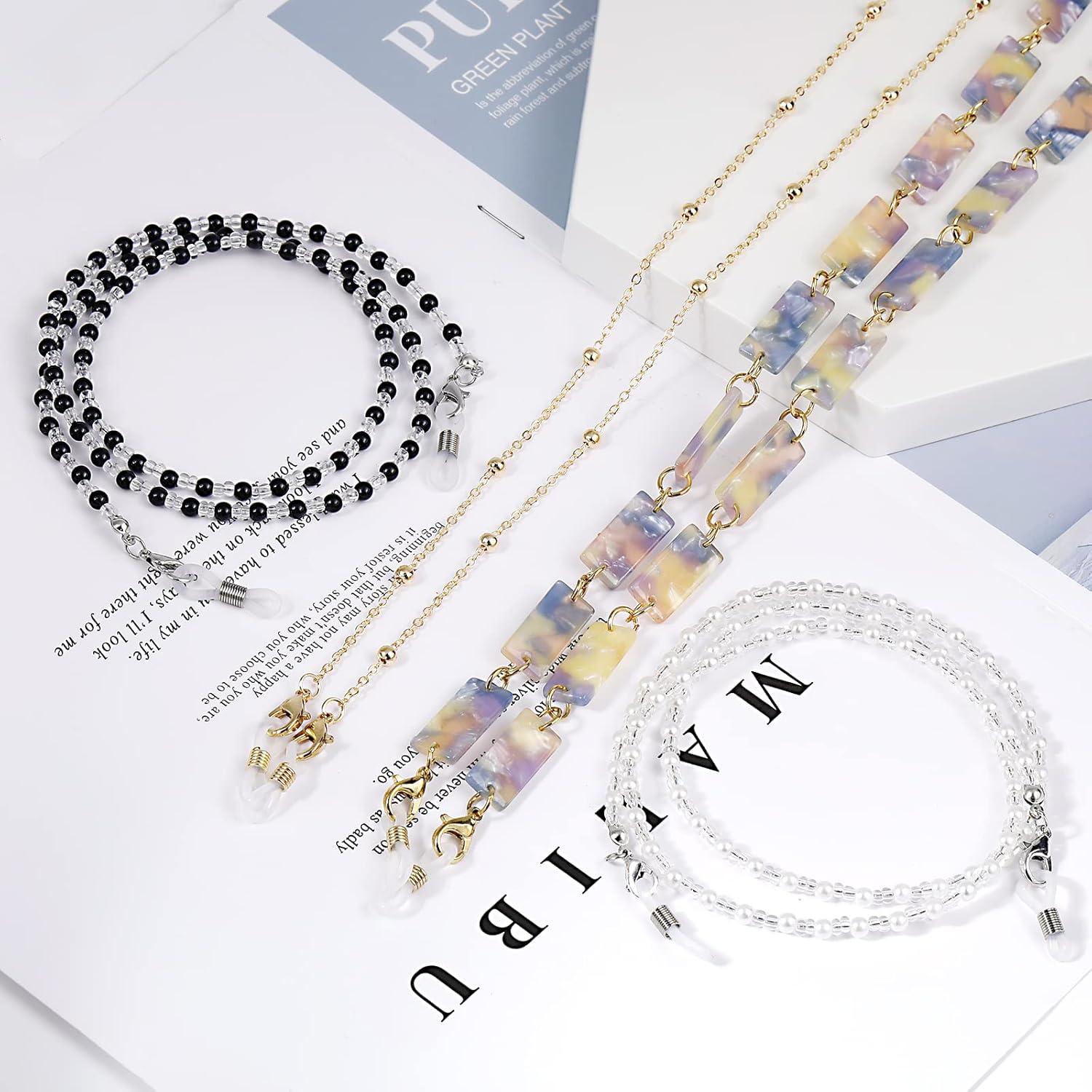 Cadenas para Gafas ONESING 4 Pcs Ajustables Multicolor