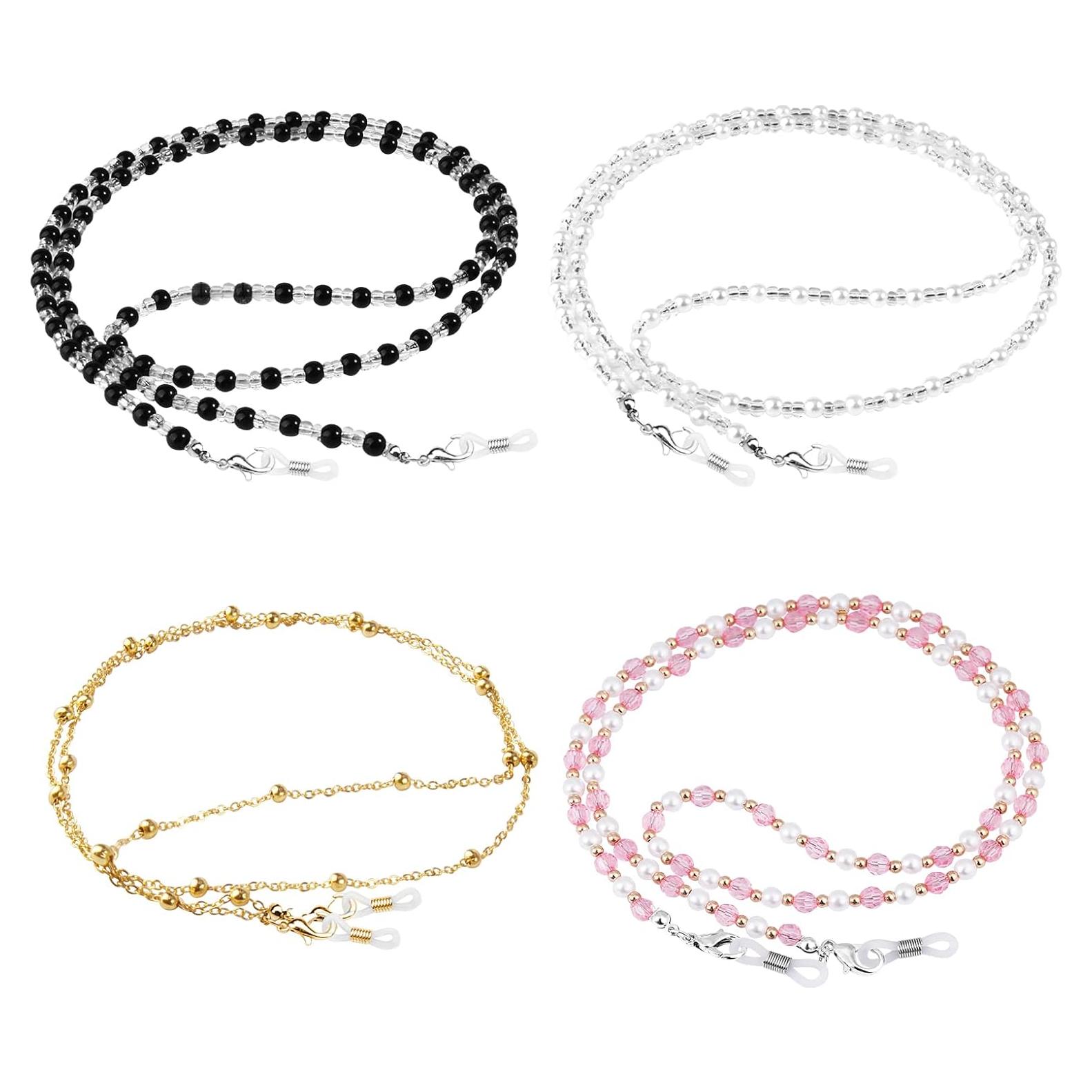 Cadenas para Gafas ONESING 4 Pcs Ajustables Multicolor