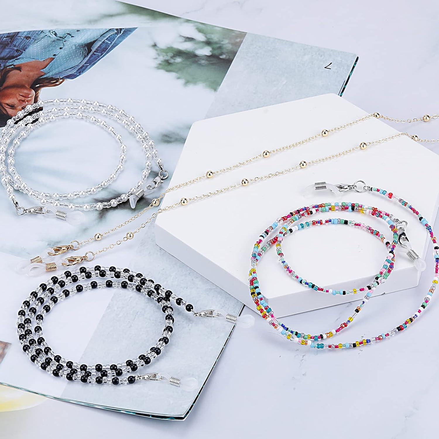 Cadenas para Gafas ONESING 4 Pcs Ajustables y Coloridas