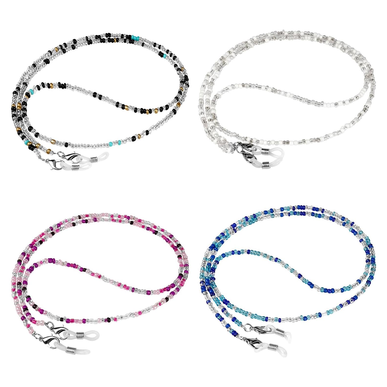 Cadenas para Gafas ONESING 4 Pcs Ajustables Multi Color