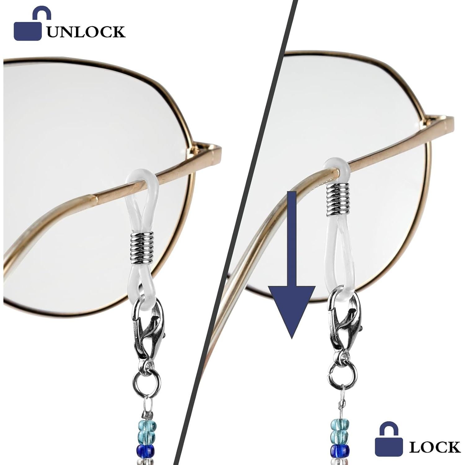 Cadenas para Gafas ONESING 4 Pcs Ajustables Multi Color