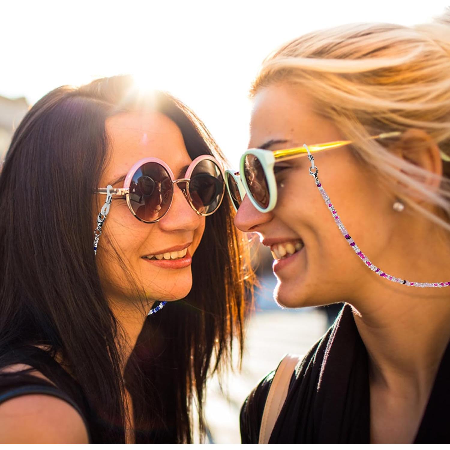 Cadenas para Gafas ONESING 4 Pcs Ajustables Multi Color