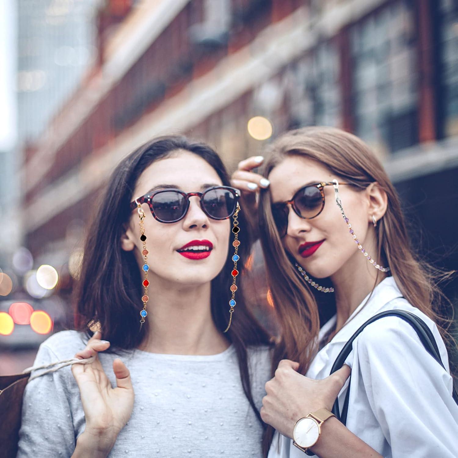 Cadenas para Gafas ONESING 10 Pcs Multicolor Ajustables