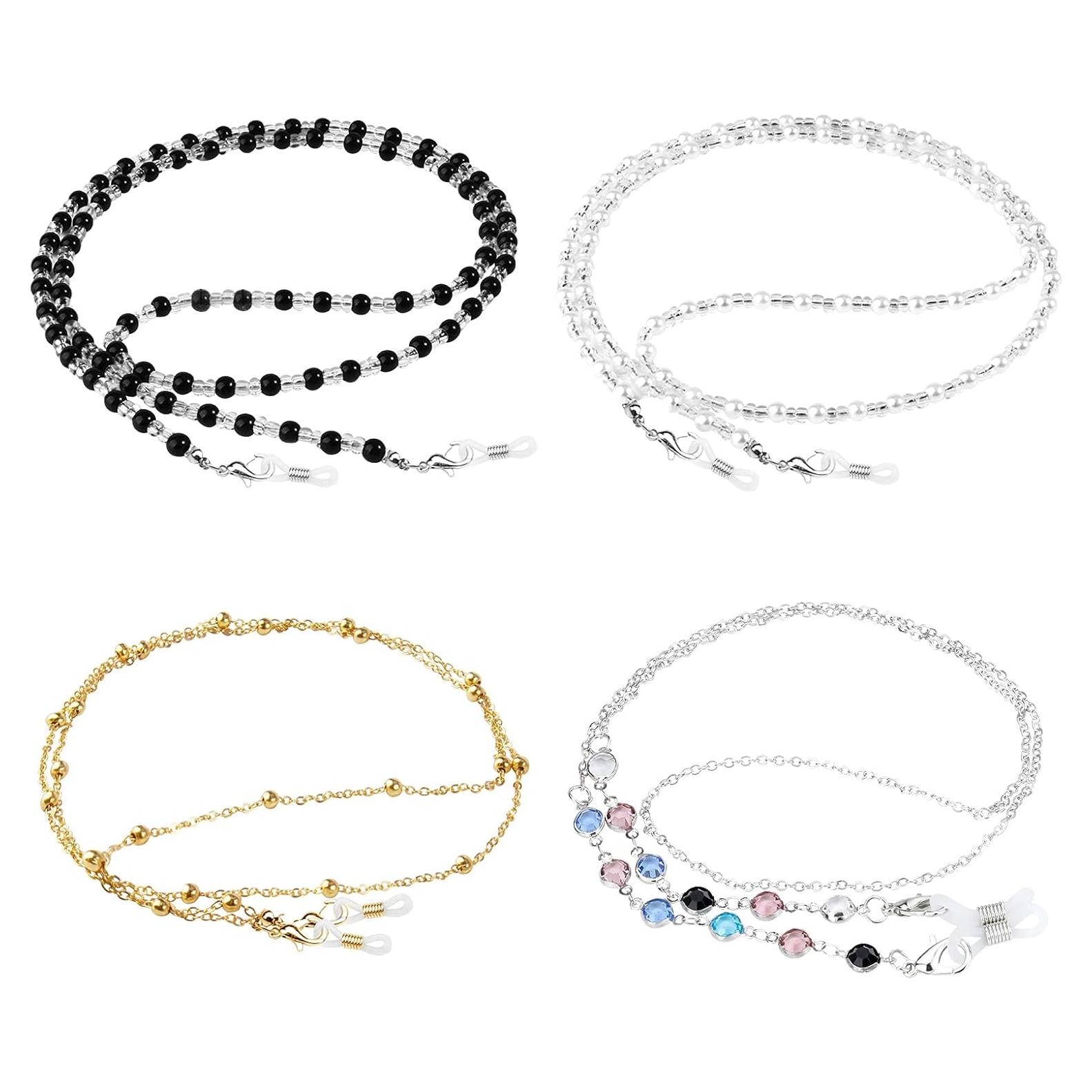 Cadenas para Gafas ONESING 4 Pcs Coloridas y Elegantes