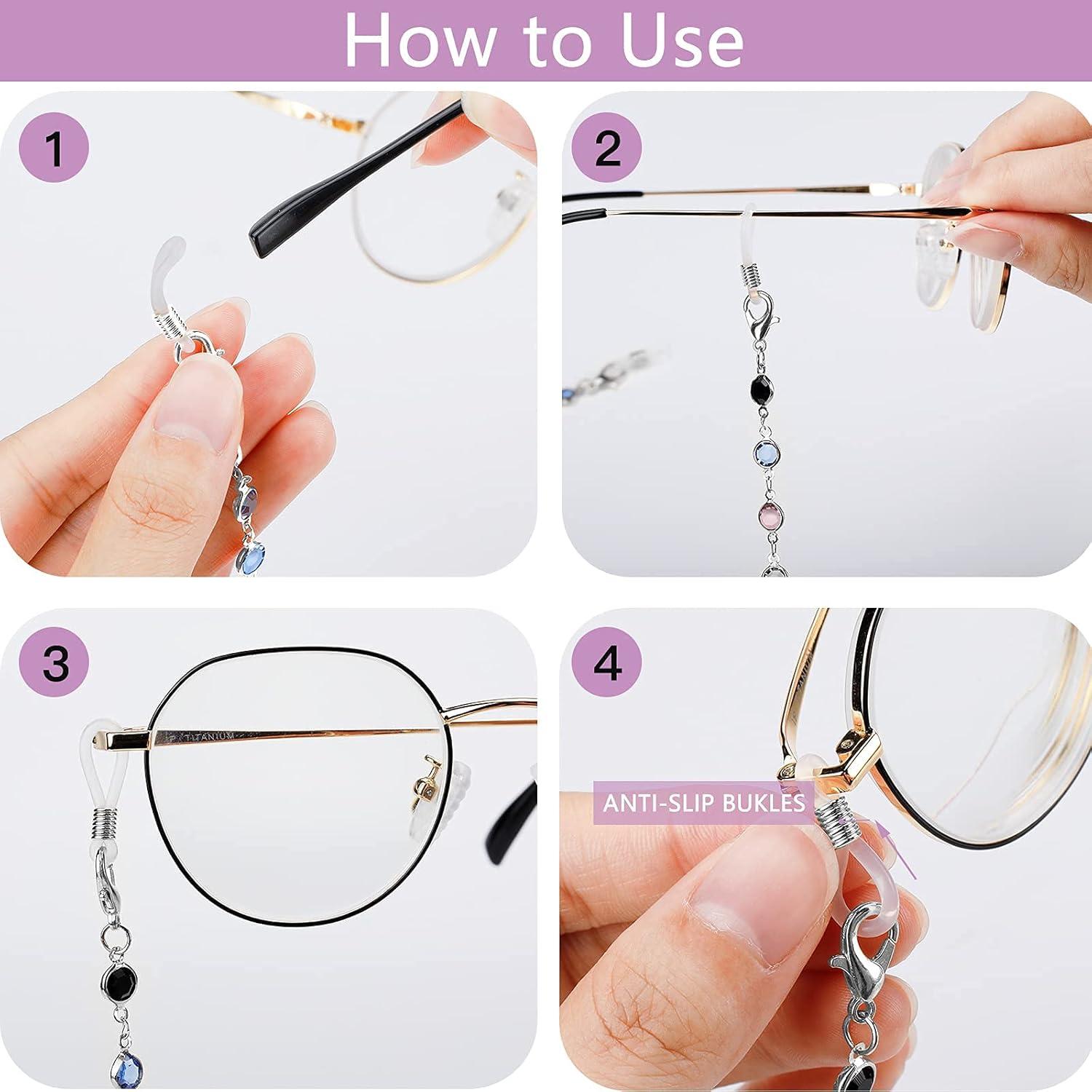 Cadenas para Gafas ONESING 4 Pcs Coloridas y Elegantes