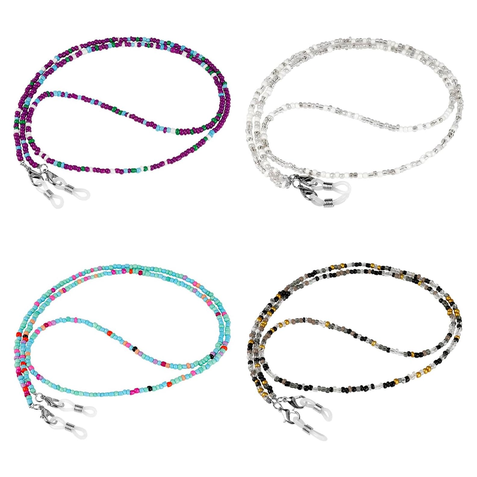 Cadenas para Gafas ONESING 4 Pcs Ajustables Multi Color