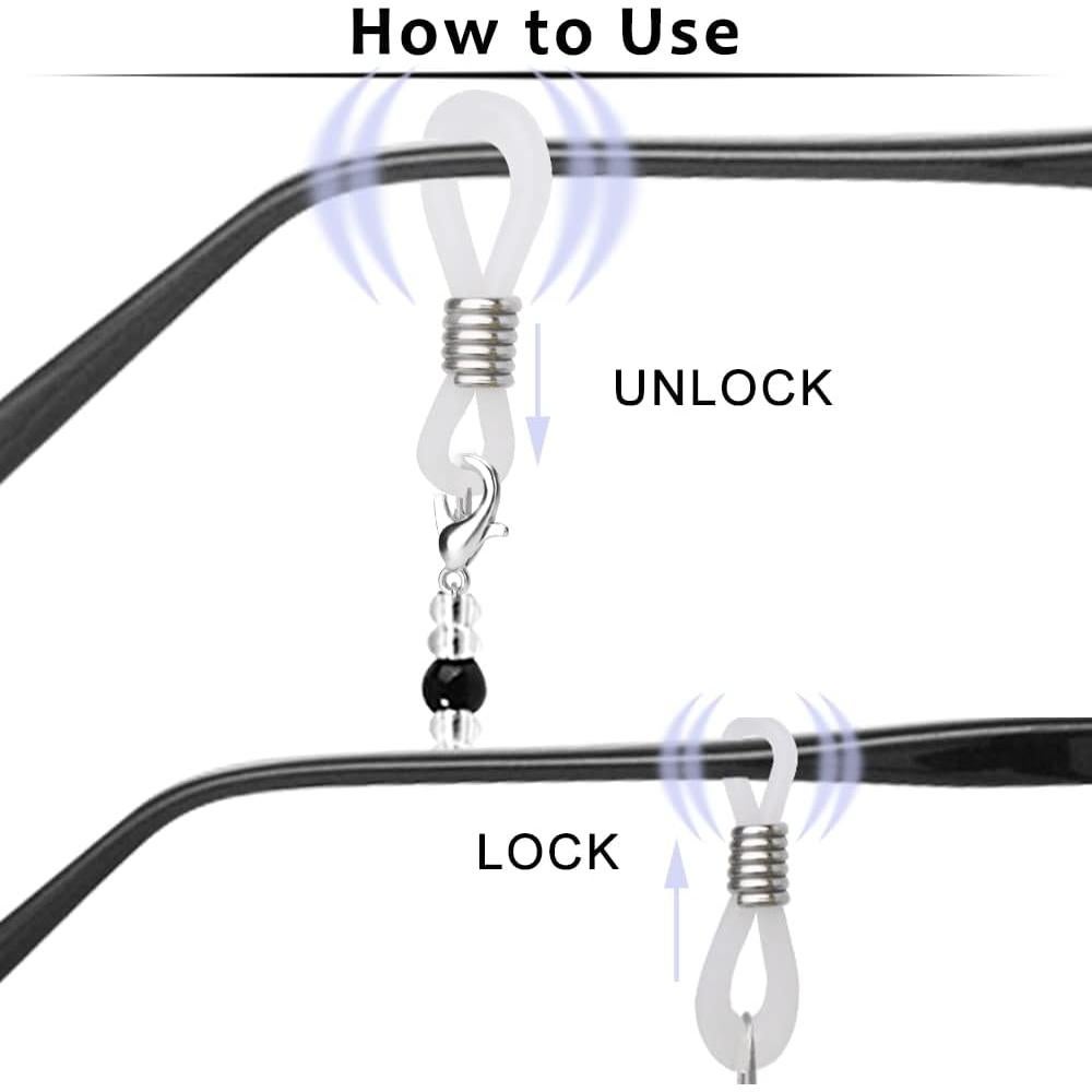 Cadenas para Gafas ONESING 4 Pcs Ajustables Multicolor