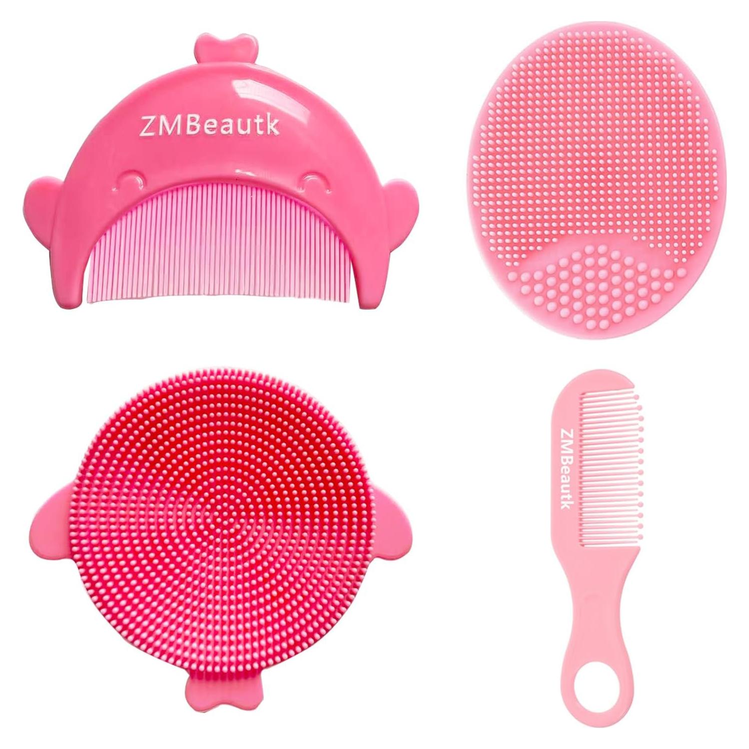 Paquete de 4 cepillos faciales ZMBeautk para bebés - Silicona