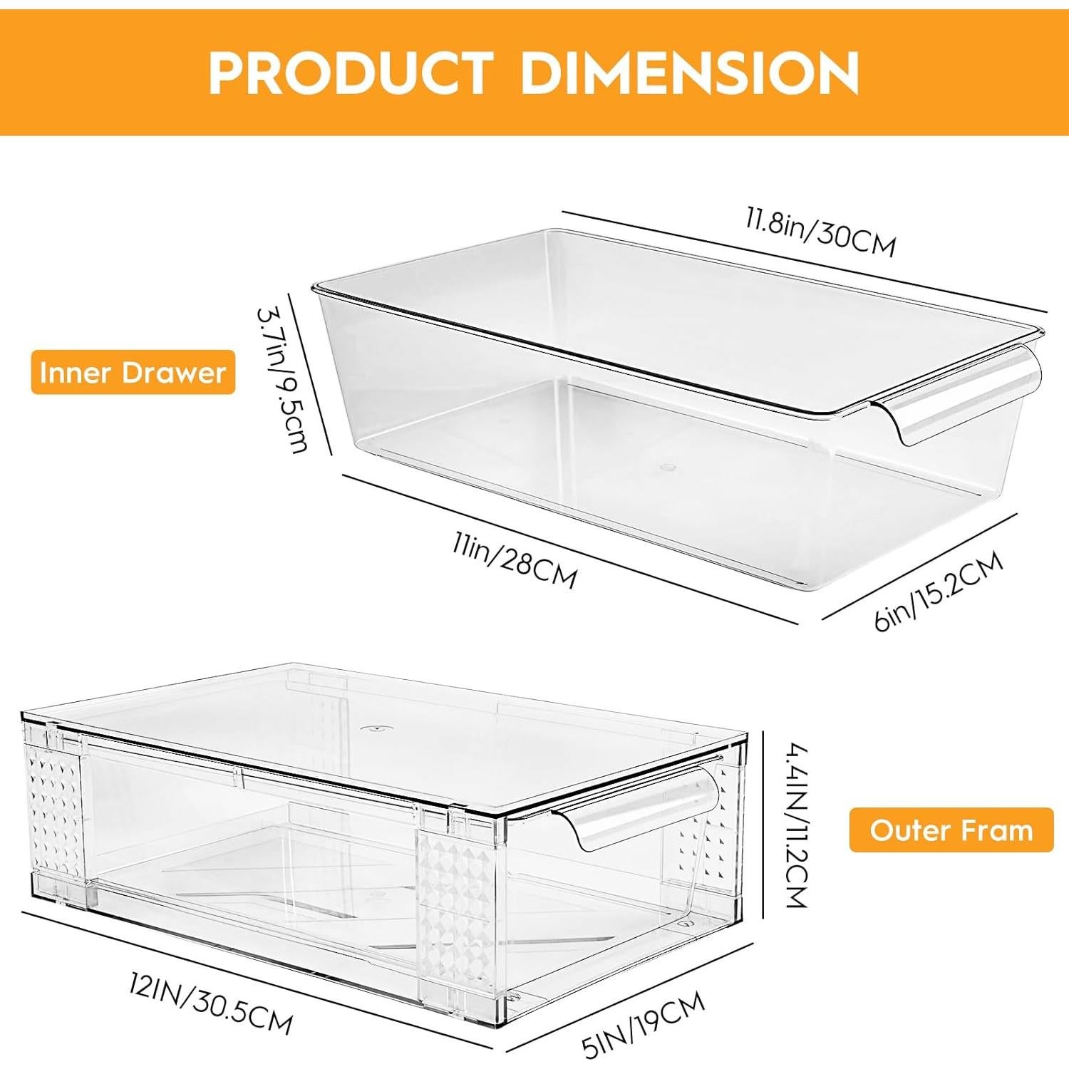 Cajones de Almacenamiento Apilables Zero Zoo - 4 Unidades 10 cm H