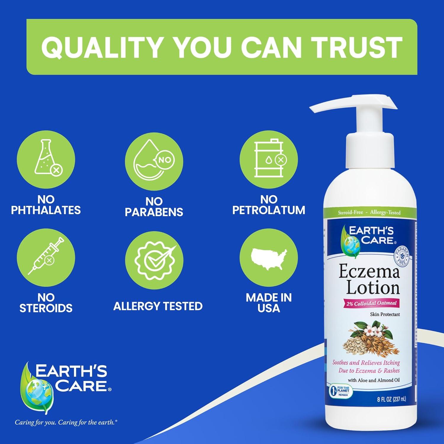 Loción para Eccema Earth's Care 237 mL - Natural y Suave