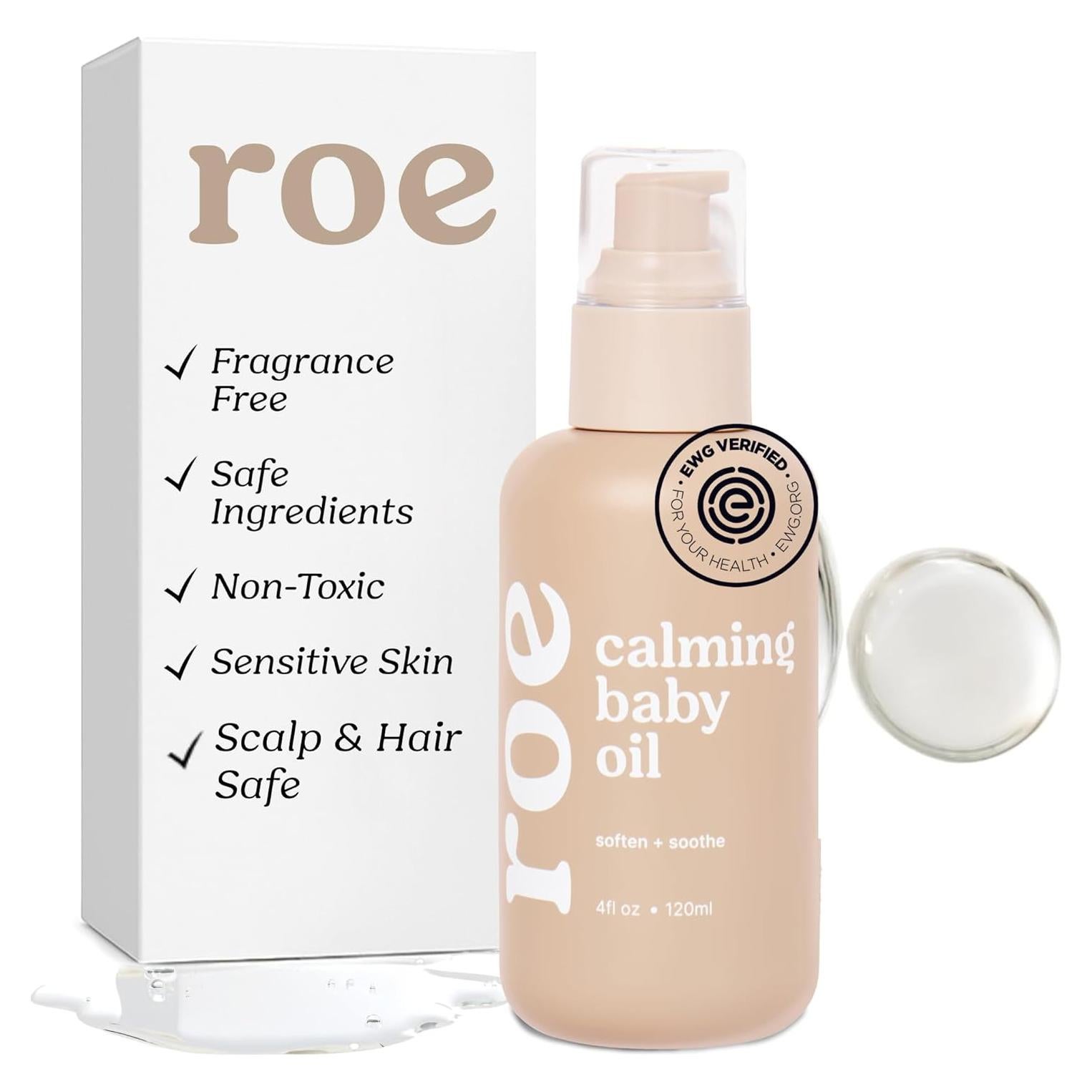 Aceite Hidratante para Bebé Roe Wellness 307g Sin Fragancia
