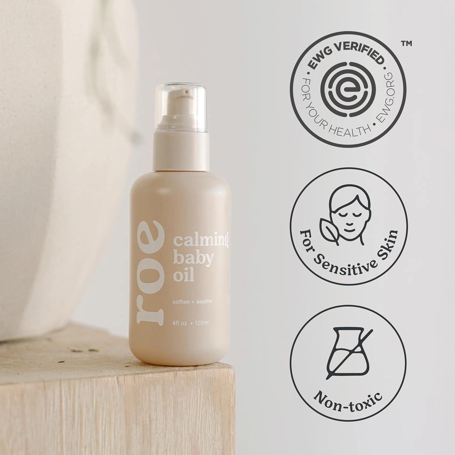 Aceite Hidratante para Bebé Roe Wellness 307g Sin Fragancia