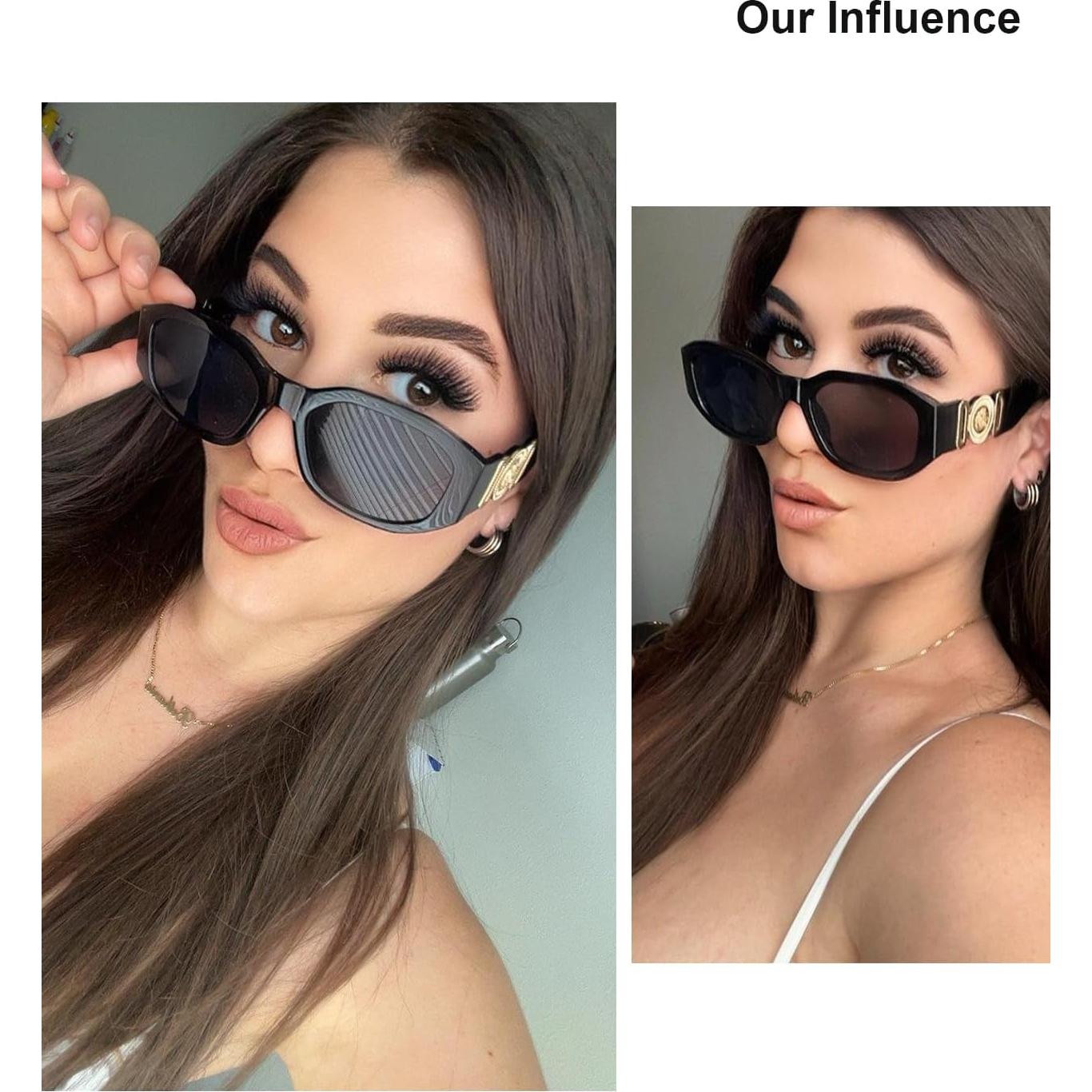 Gafas de Sol Retro FEISEDY B2322 UV400 Marco Negro